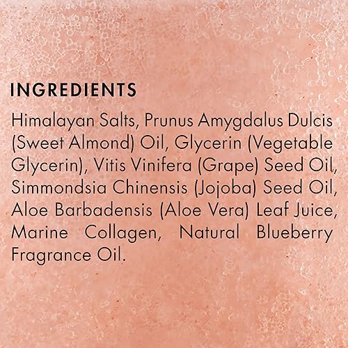 MAJESTIC PURE Himalayan Pink Salt Body Scrub with Collagen and Sweet Almond Oil | Exfoliating Body Scrub for Skin Care, Stretch