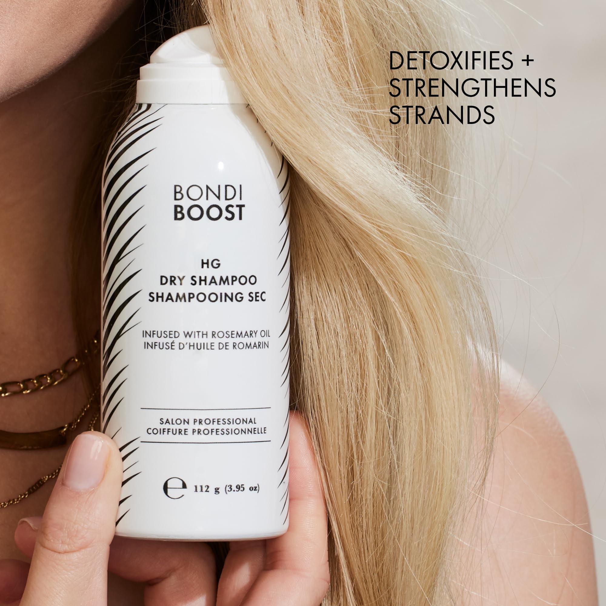 BONDIBOOST HG Dry Shampoo Spray [3.95 oz], Instantly Refresh + Protects & Strengthens Hair, Infused with Rosemary Oil, Works for