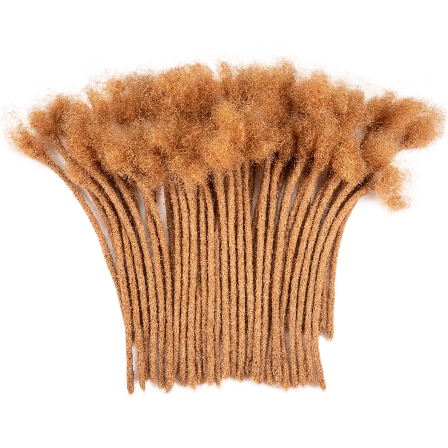 Teresa 6 Inch 0.4cm Width Loc Extension Human Hair #30 Brown Color 70 Strands Full Hand-made Permanent Locs Extensions Can Be Dy
