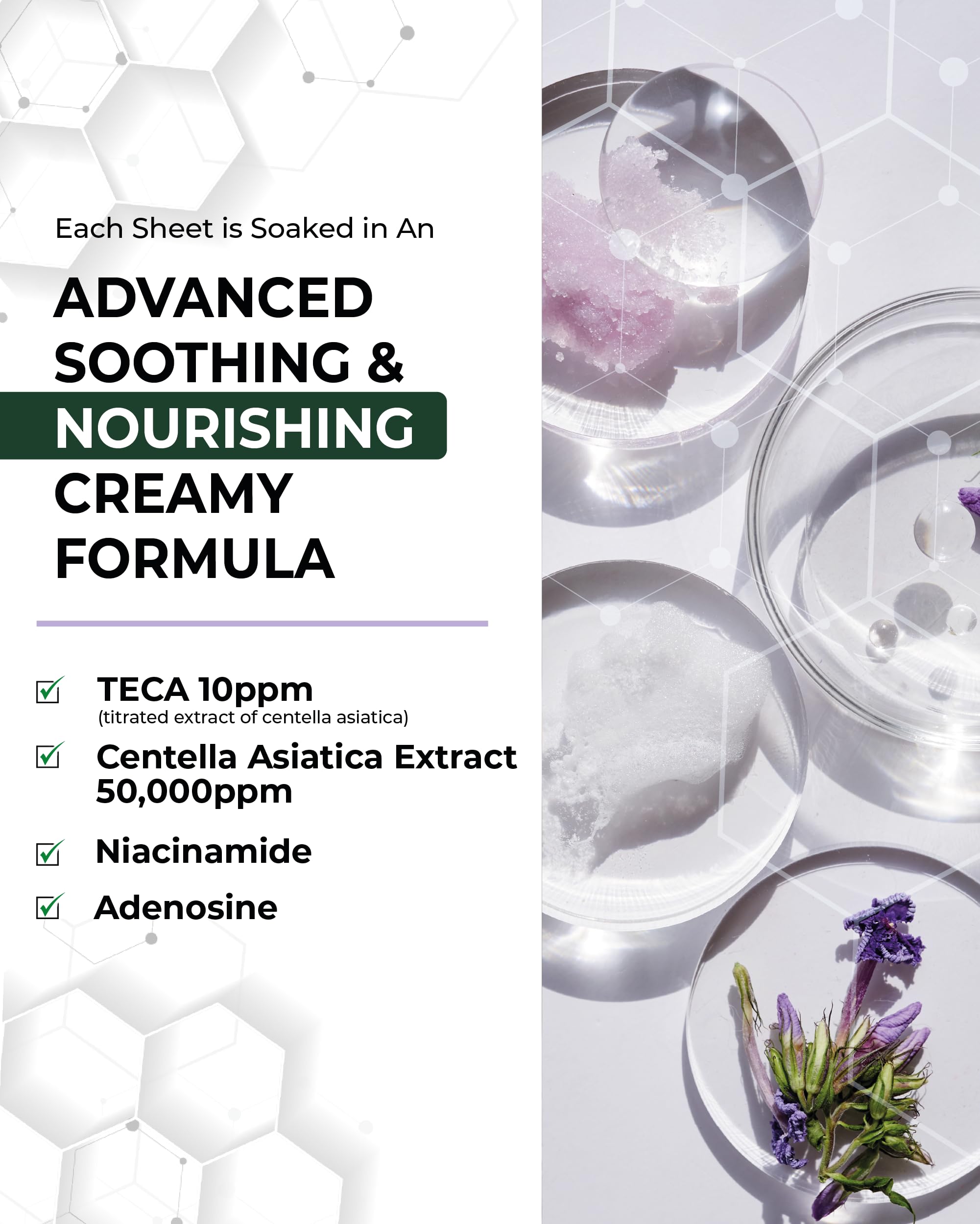 Centellian 24 Madeca Mask (Extra Calming, 24Pc) - Face Mask Sheet For Ultra Calming, Soothing For Sensitive, Acne-Prone Skin Wit