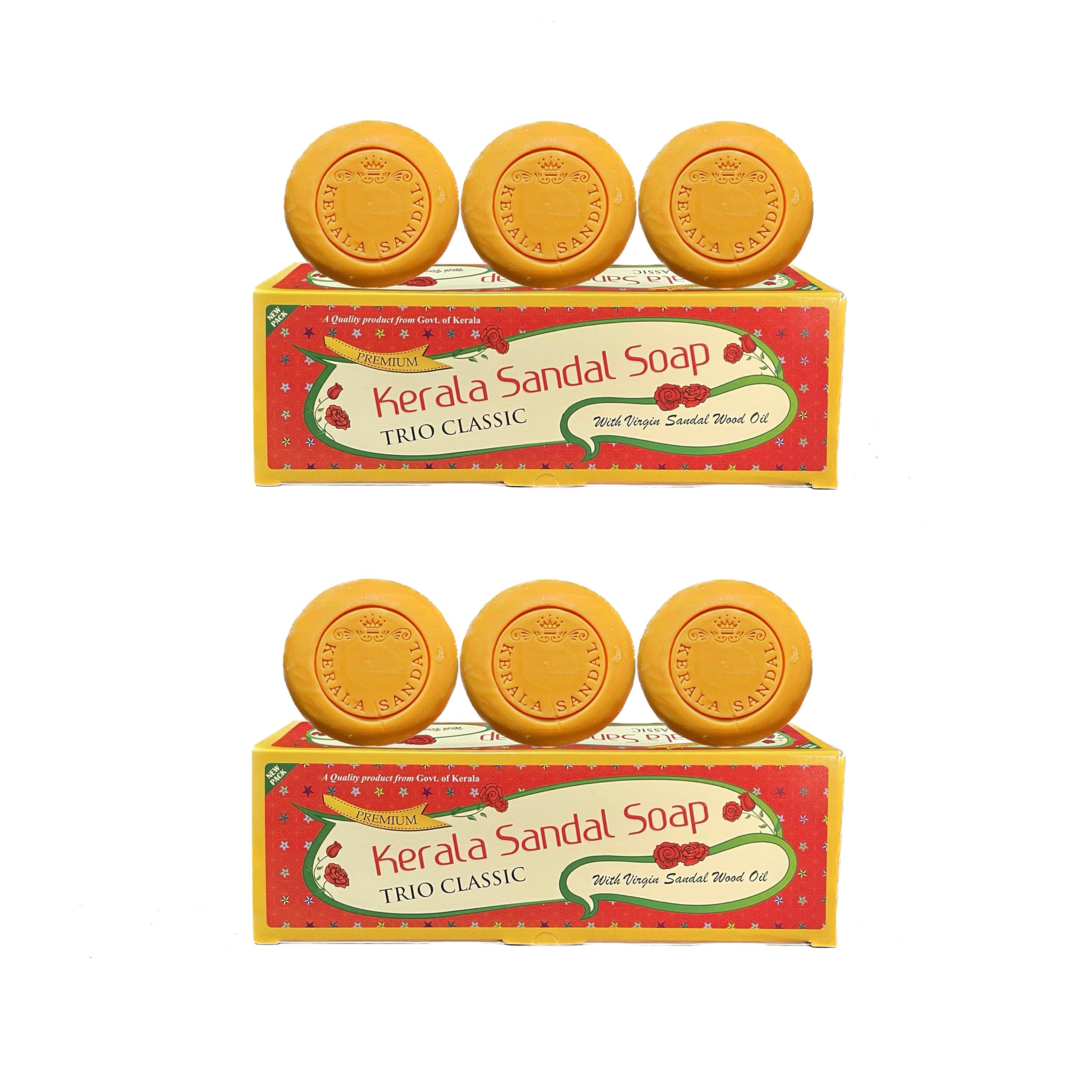 Kerala Soaps Unisex Sandal Trio (2Pack & 6Units)