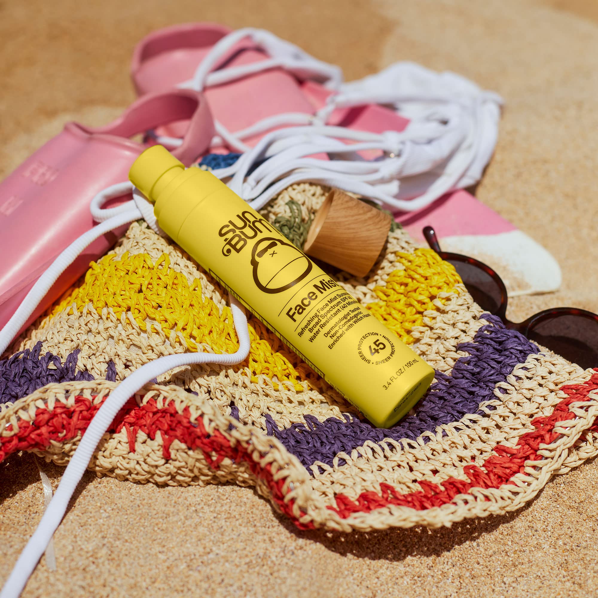 Sun Bum Original Spf 45 Sunscreen Face Mist 3.4 Oz