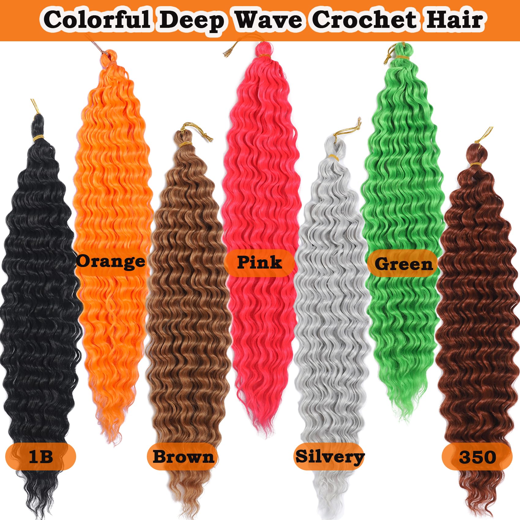 Paraglame Ocean Wave Crochet Hair 18 Inch Curly Braiding Hair 3 Packs Deep Wave Braiding Hair For Goddess Knotless Braids Natura