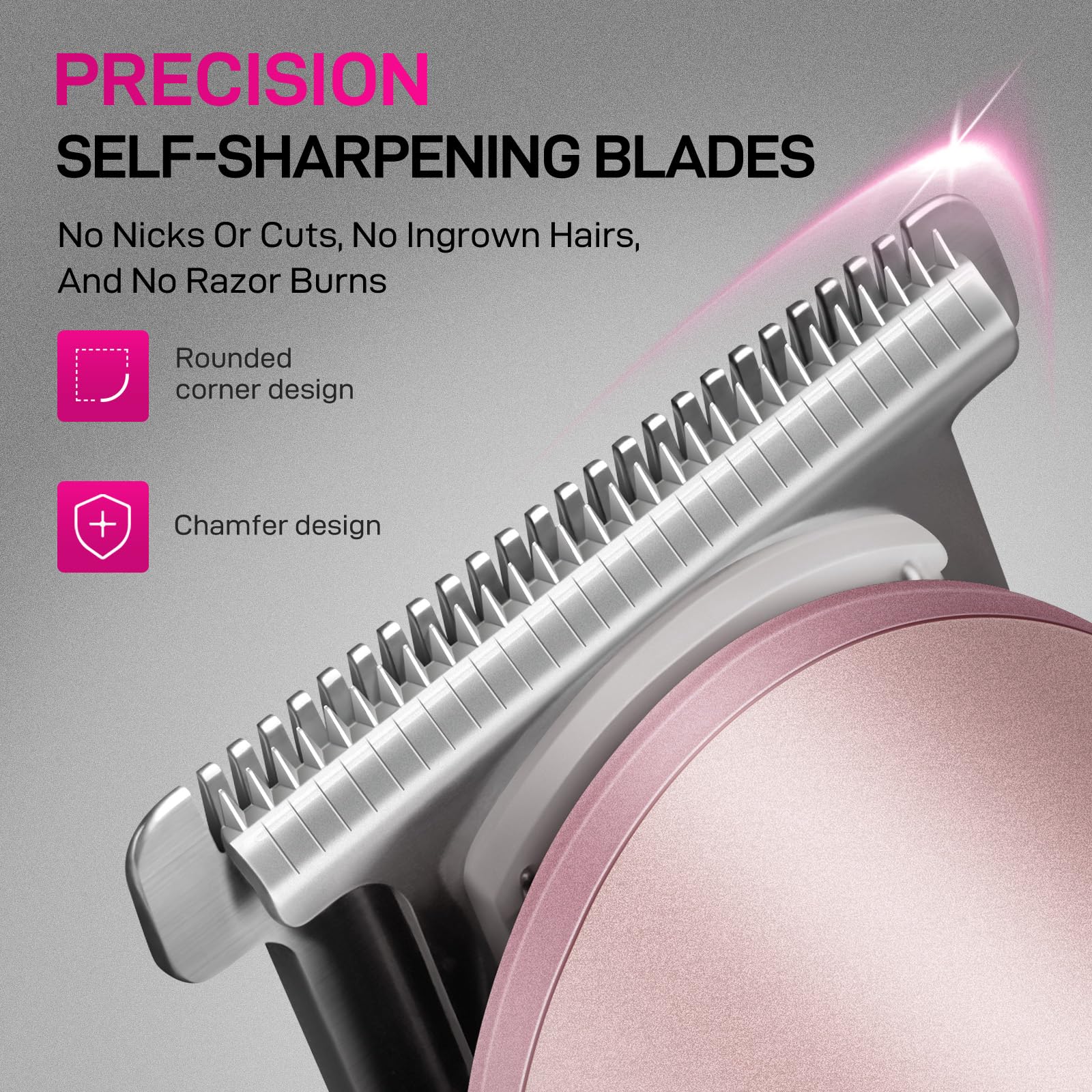Pritech Bikini Trimmer For Women, Waterproof Pubic Hair Trimmer Women For Wet & Dry Use, Electric Shaver For Women, Women Electr