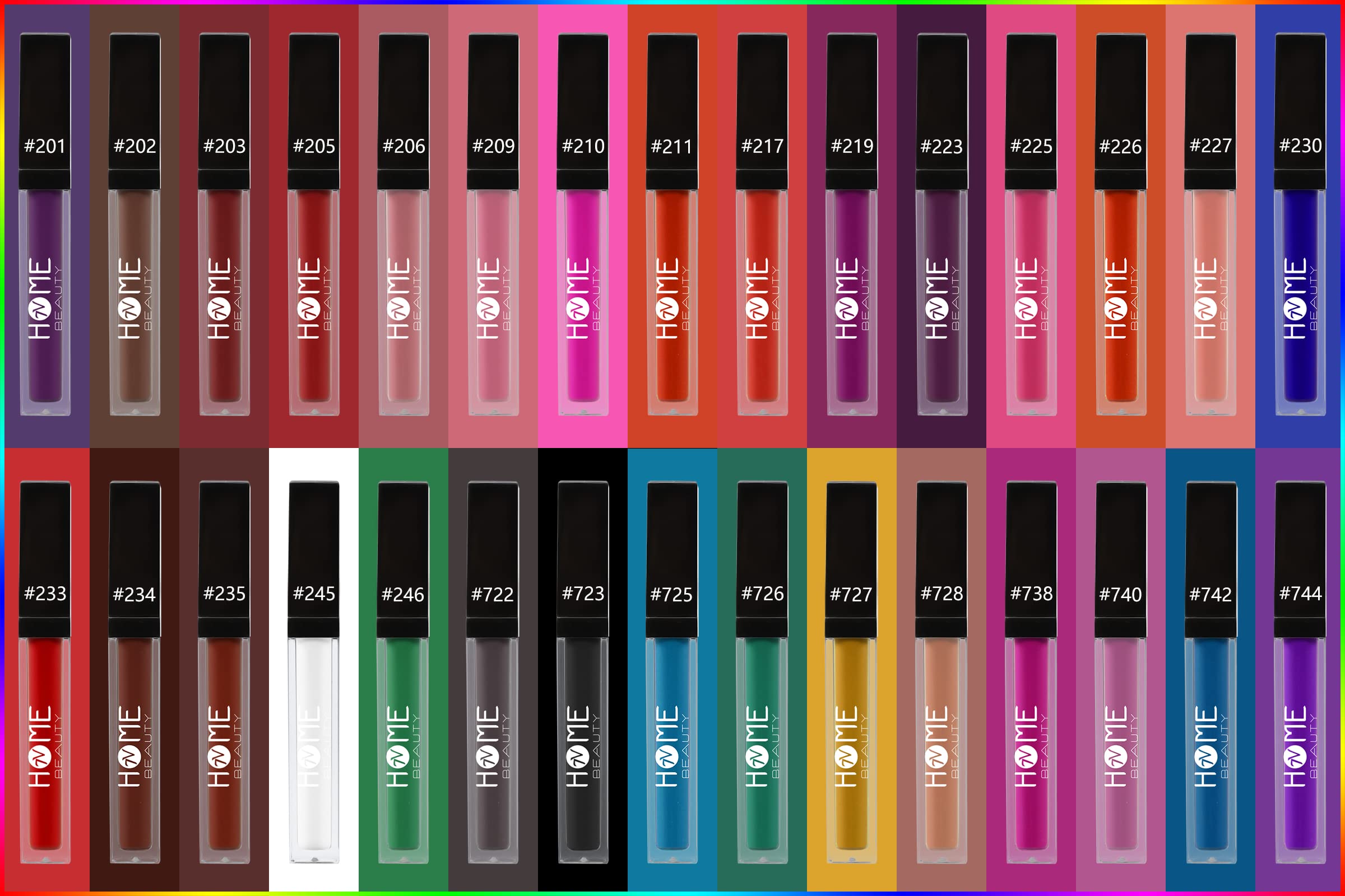 7V Home Beauty Blue Matte Liquid Lipstick, Long Lasting High Pigmented Non-Stick Waterproof Blue Lipstick (5Ml, #230)