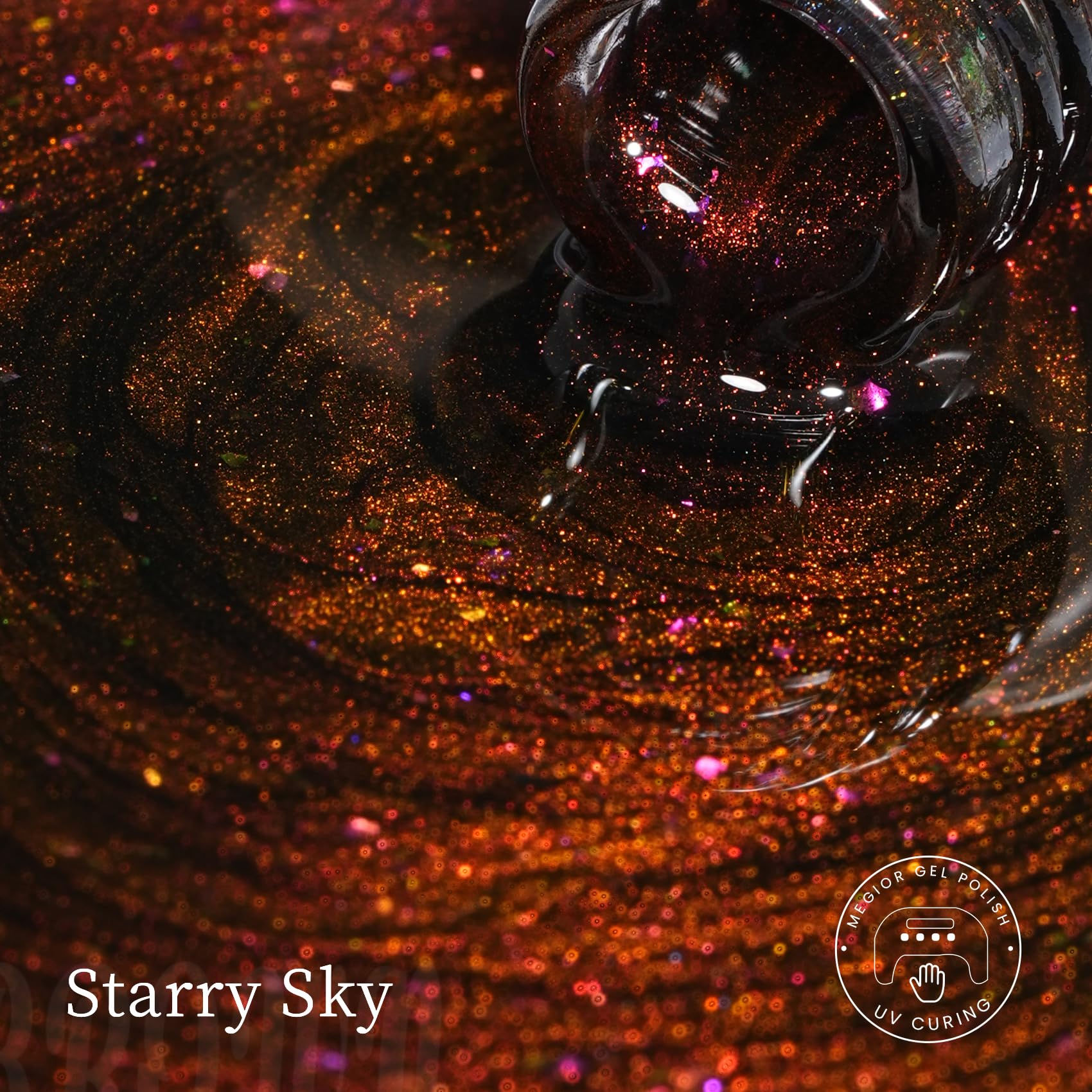Maychao 15Ml Cat Eye Gel Nail Polish 1Pc Starry Sky Gel Polish With Magnet Soak Off Holographic Magnetic Nail Polish For Nail Ar