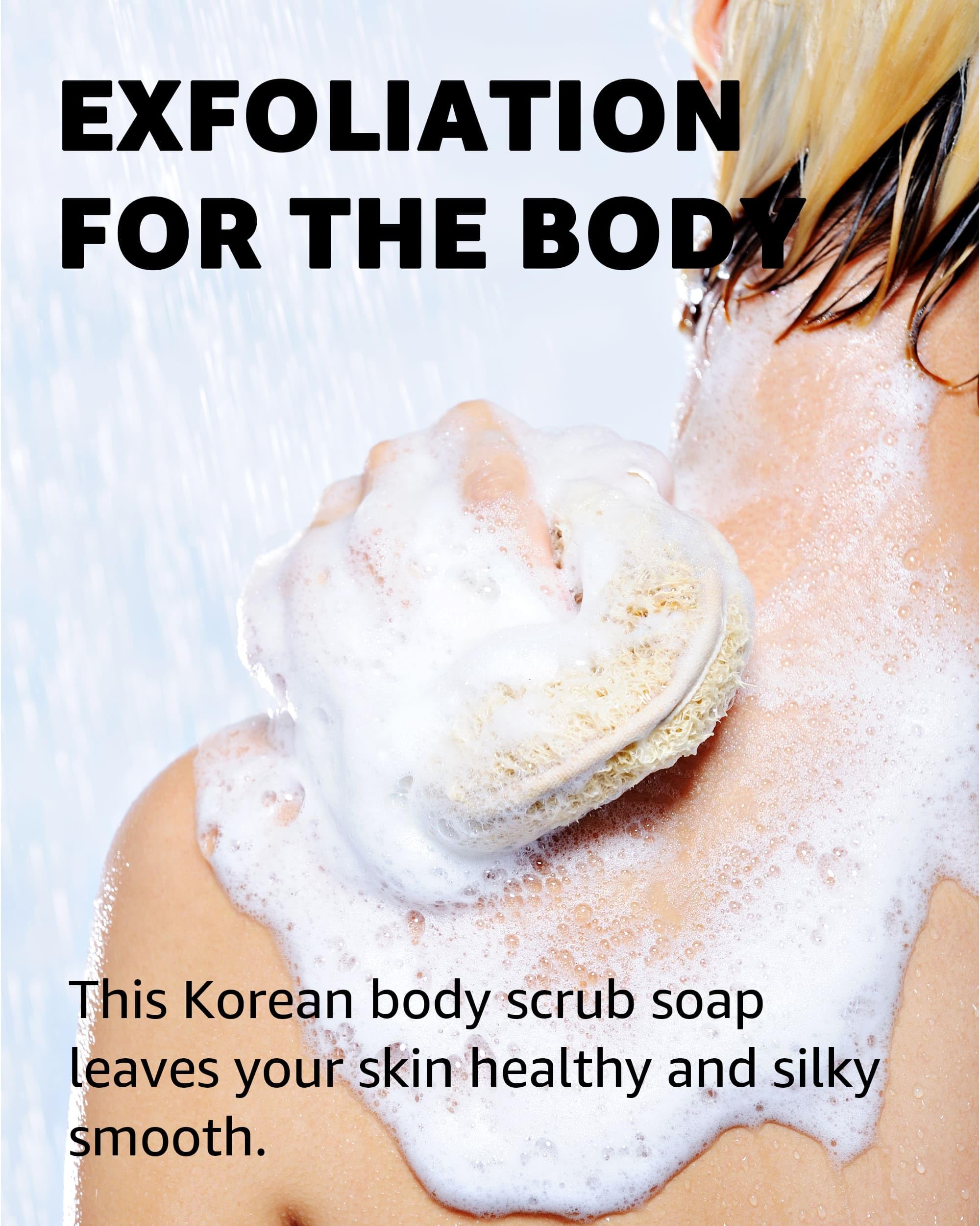 Magic Korean Body Scrub Exfoliating Medicnal Herbs Ddae Soap By Jungjun Industry ???? ?????? ??? ; Cleanser For Face And Body (3