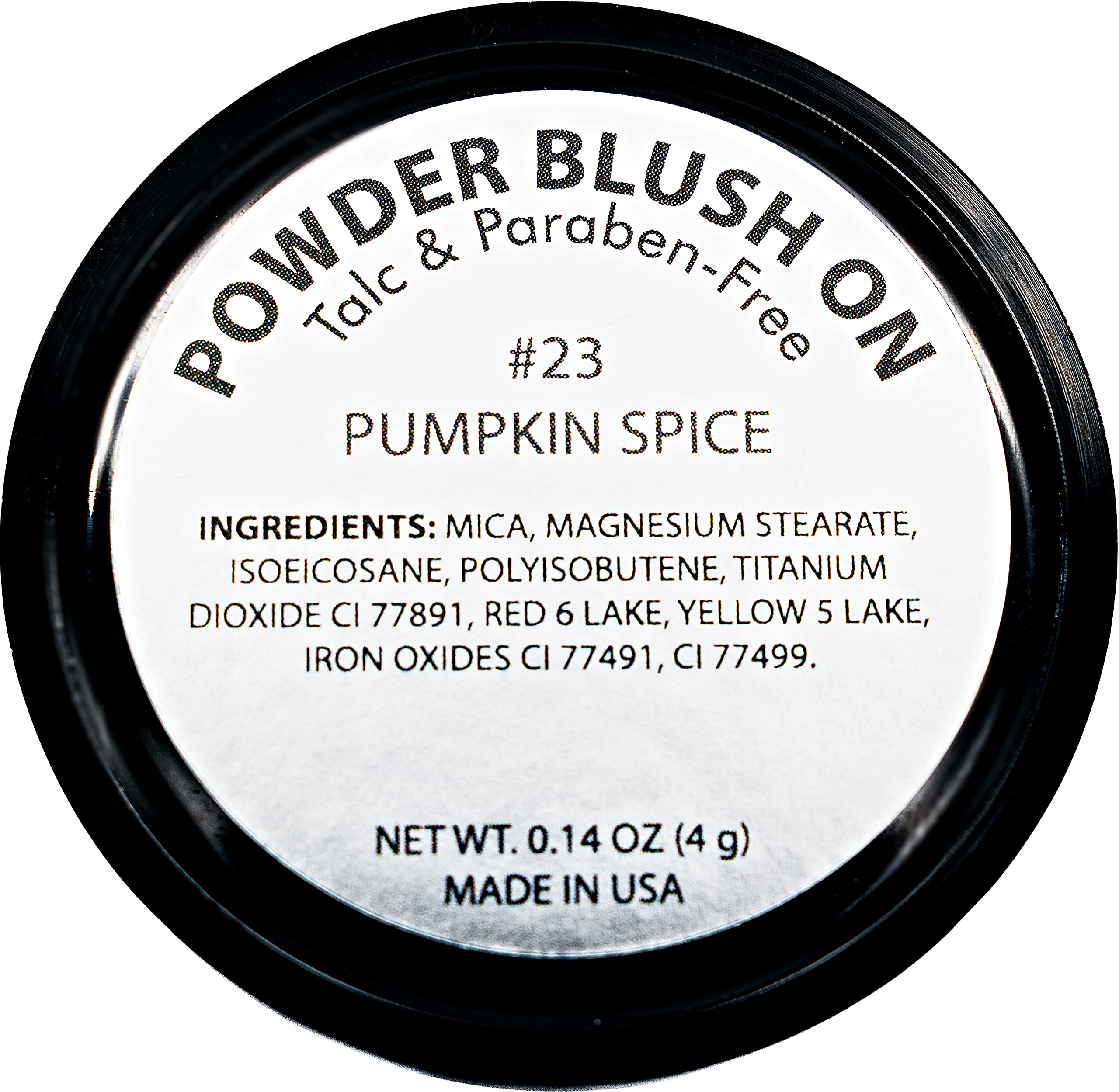 Pure Ziva Pumpkin Spice Orange Peach Blush Pressed Cheek Blush Pressed Cheek Color Contour Powder, Talc & Paraben Free, 4 Grams,
