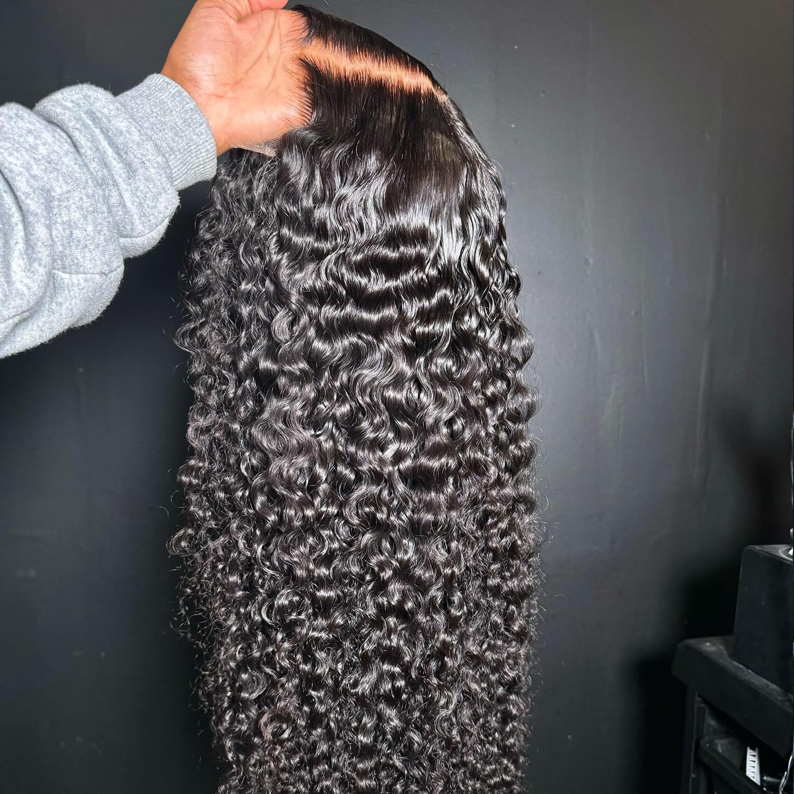 Beeos 5X5 Curly Skinlik Real Hd Lace Closure Wig, 250% Density 0.10Mm Ultra-Thin Invisible Hd Lace Wig Pre-Plucked Hairline Blea