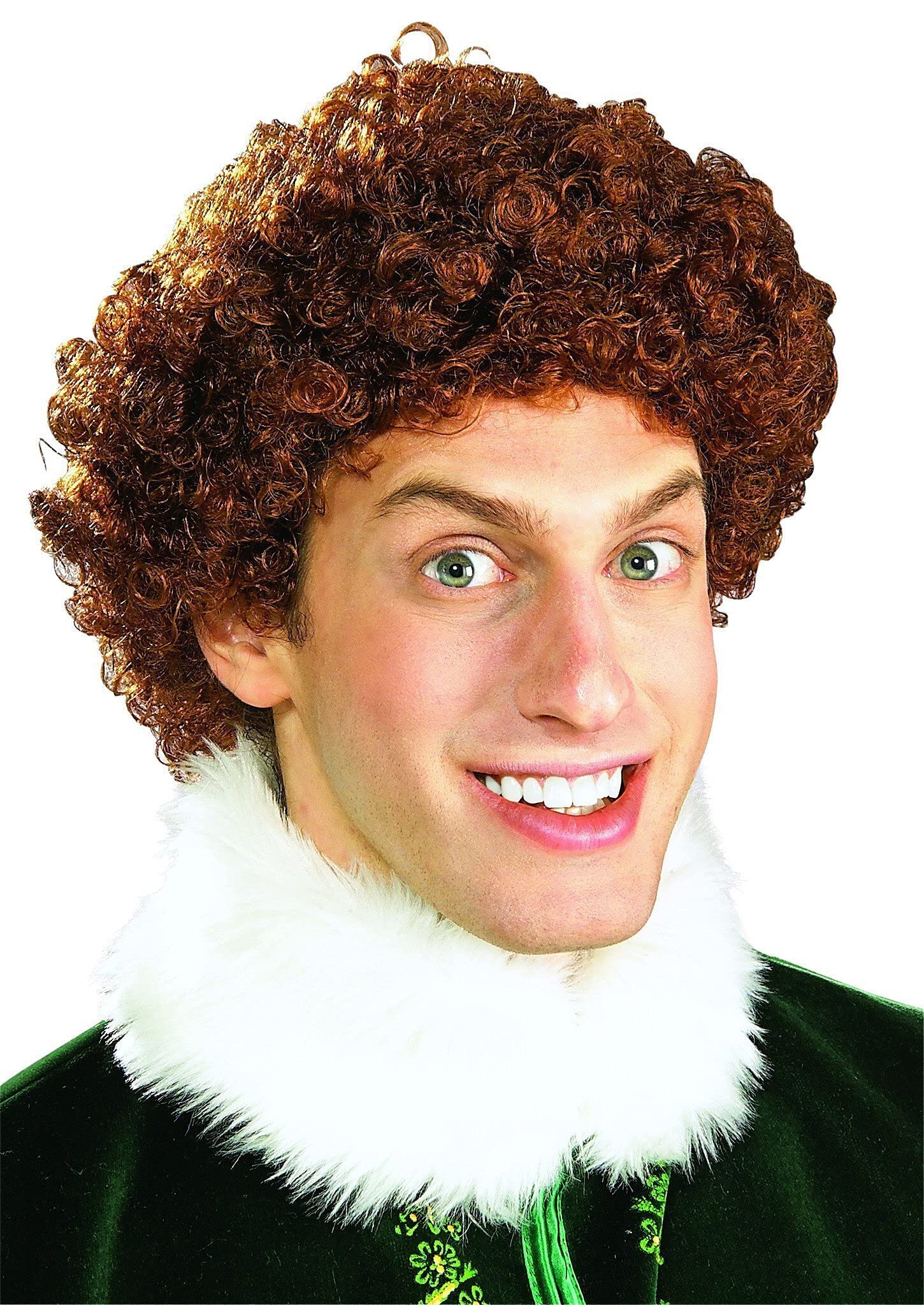 Rubie's unisex Elf, Buddy the Elf Wig Party Supplies, Brown, One Size US
