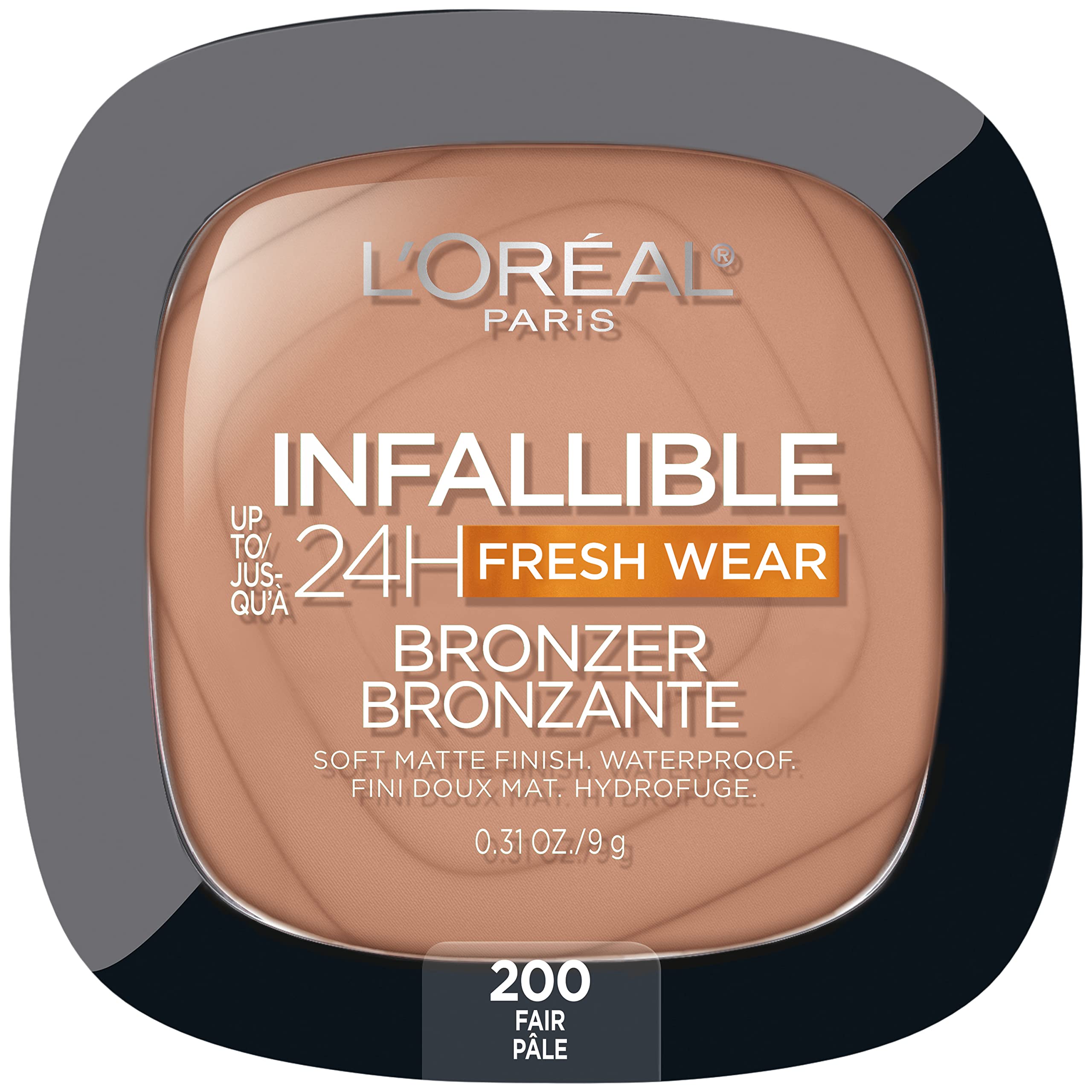 Loraal Paris Infallible Up To 24H Fresh Wear Soft Matte Longwear Bronzer Waterproof, Heatproof, Transfer, Humidity And Sweatproo