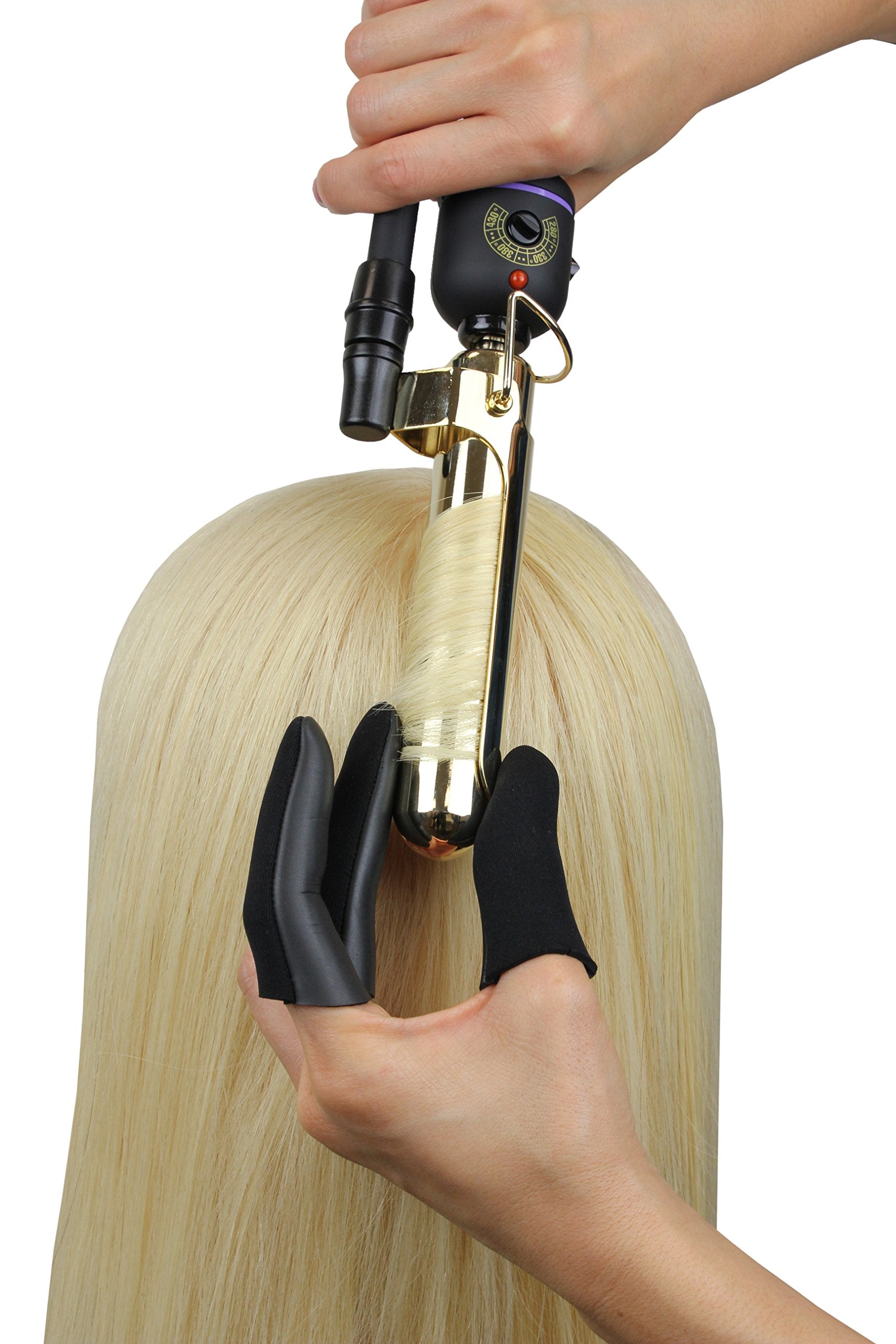 Jatai Heat Shield - Professional High Heat Resistant Finger Protection Guards For Curling And Flat Irons, Wands, Blow Dryers - 3