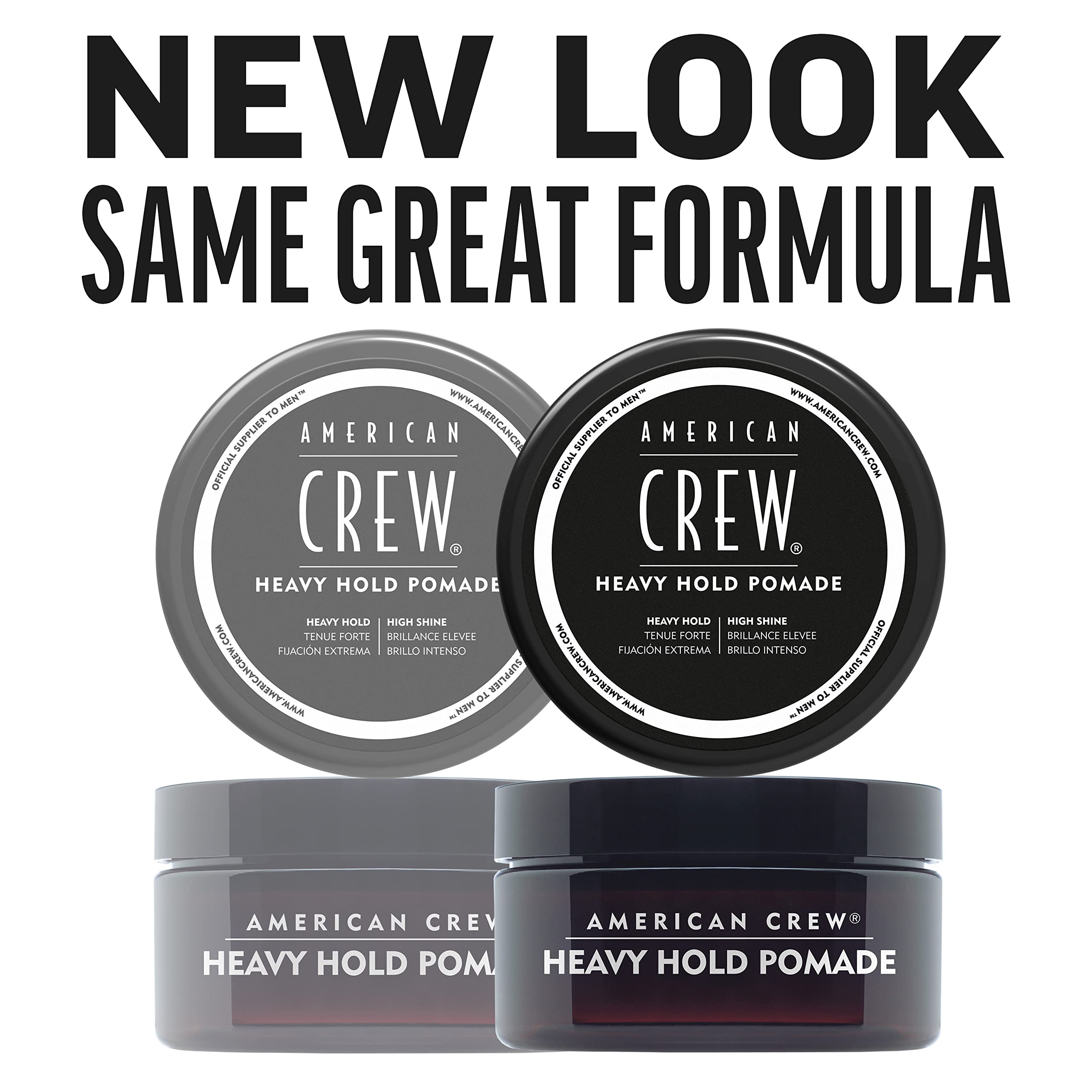 AMERICAN CREW Heavy Hold Pomade, New Version 3 Ounce