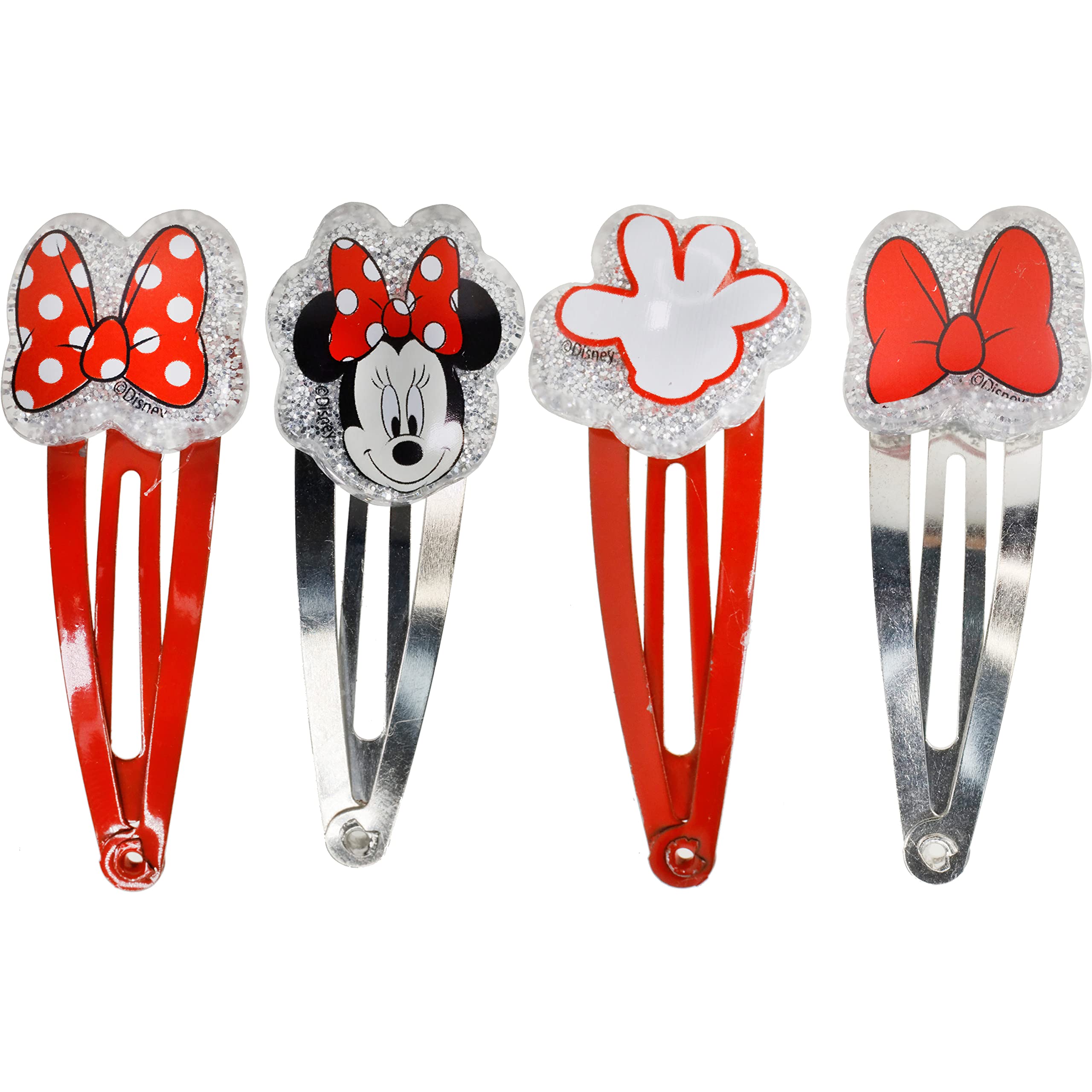 Townley Girl Disney Minnie Mouse Hair Accessories Kit - 22 Pieces, Multi, Perfect for Girls Ages 3+, Model MB1640GA