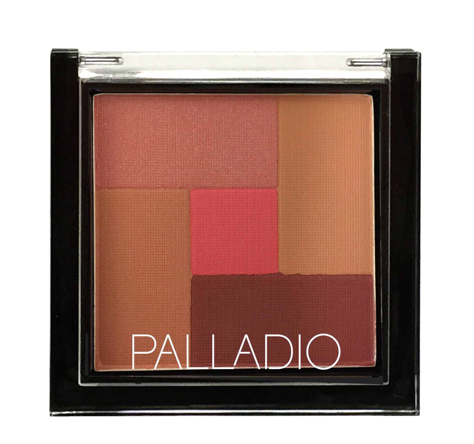 Palladio 2-In-1 Mosaic Blush and Bronzer, Silky Smooth Face Makeup Pressed Powder, Five Color Hues from Shimmering Pinks to Gold