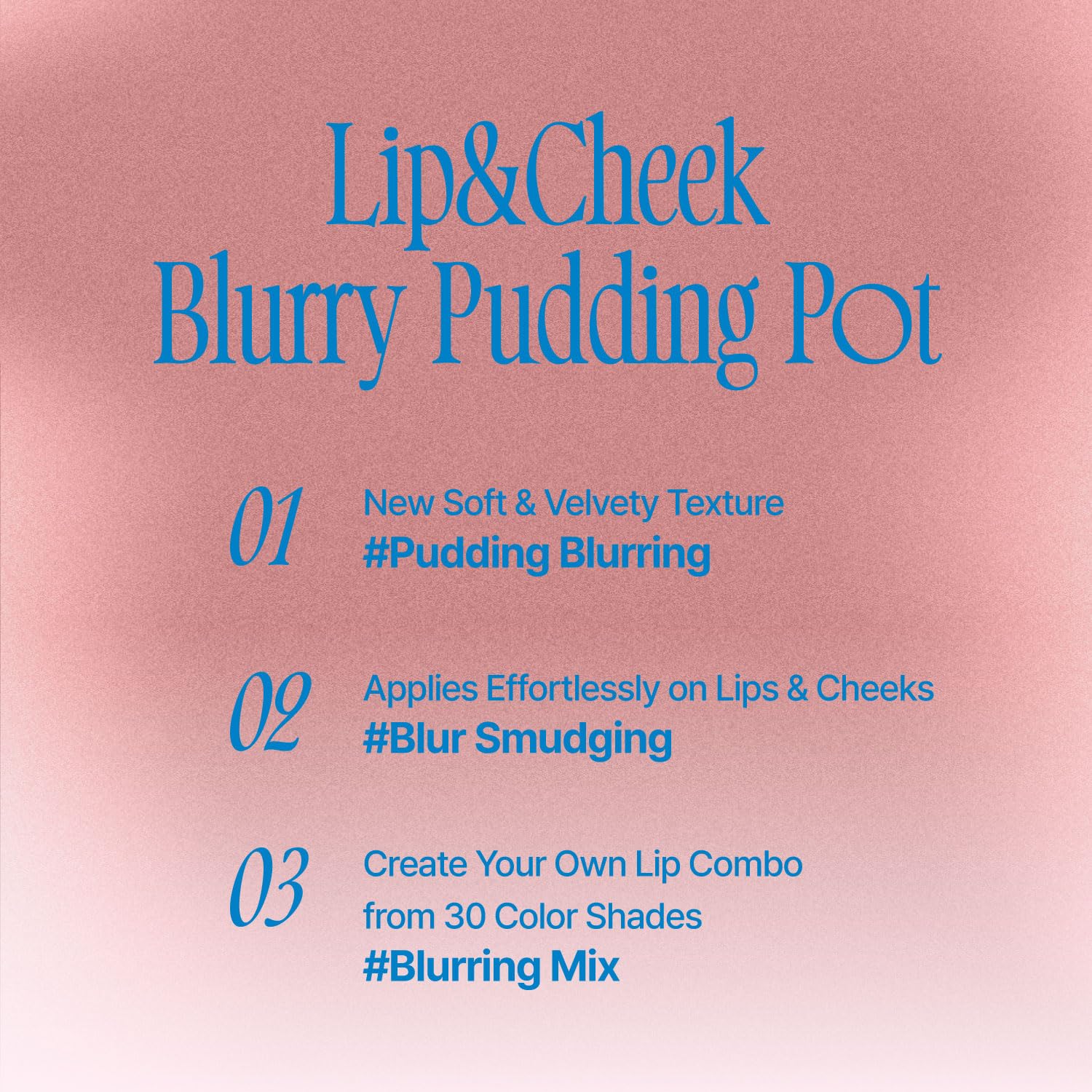 Fwee Lip&Cheek Blurry Pudding Pot | Faded Moment - Faded | Makeup Blush, Buildable Lightweight, Multi-Use Soft Matte Finish | 5G
