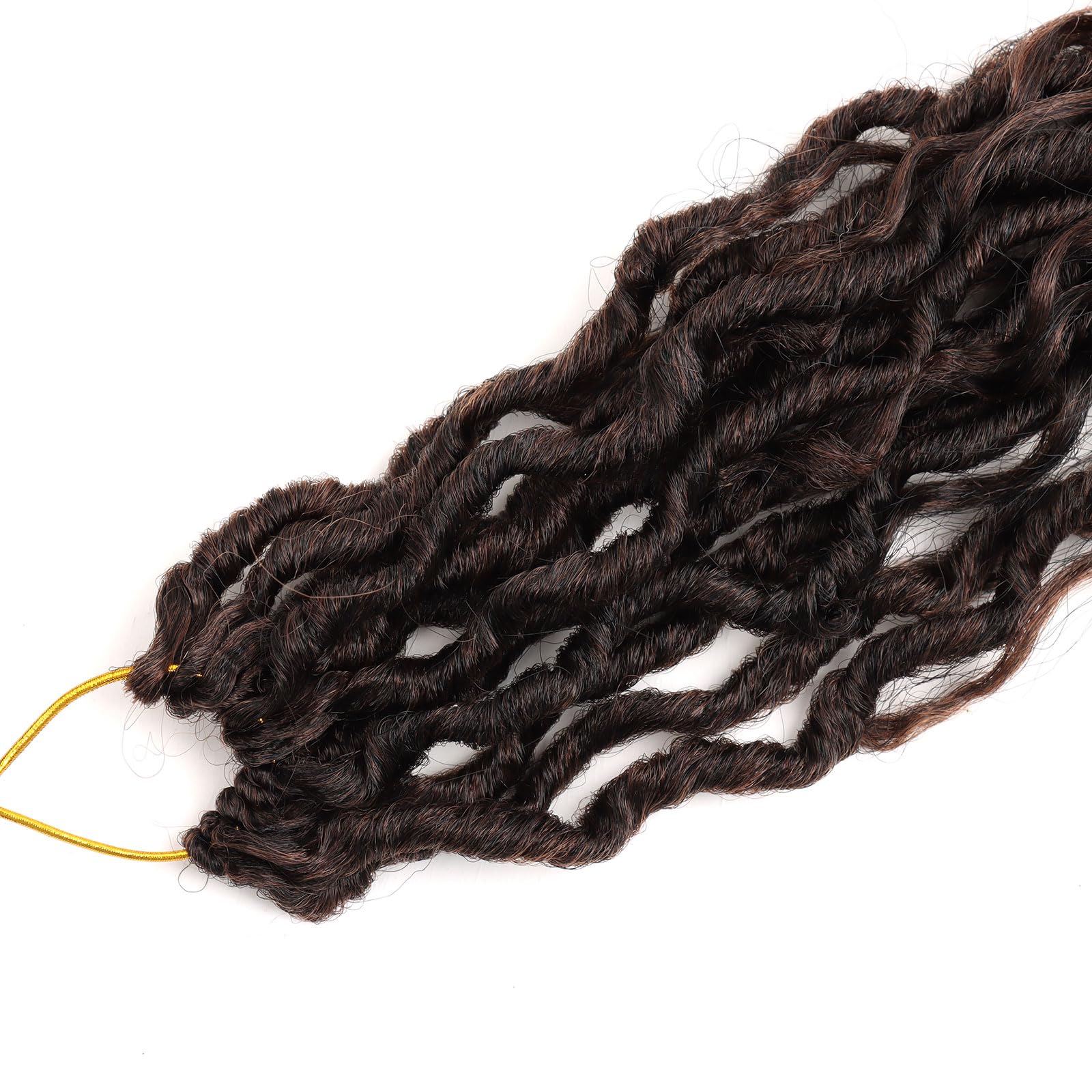 Lmzim 18 Inch New Goddess Faux Locs Crochet Hair For Black Women,Goddess Locs Crochet Hair Pre Looped River Locs Crochet Hair Wi