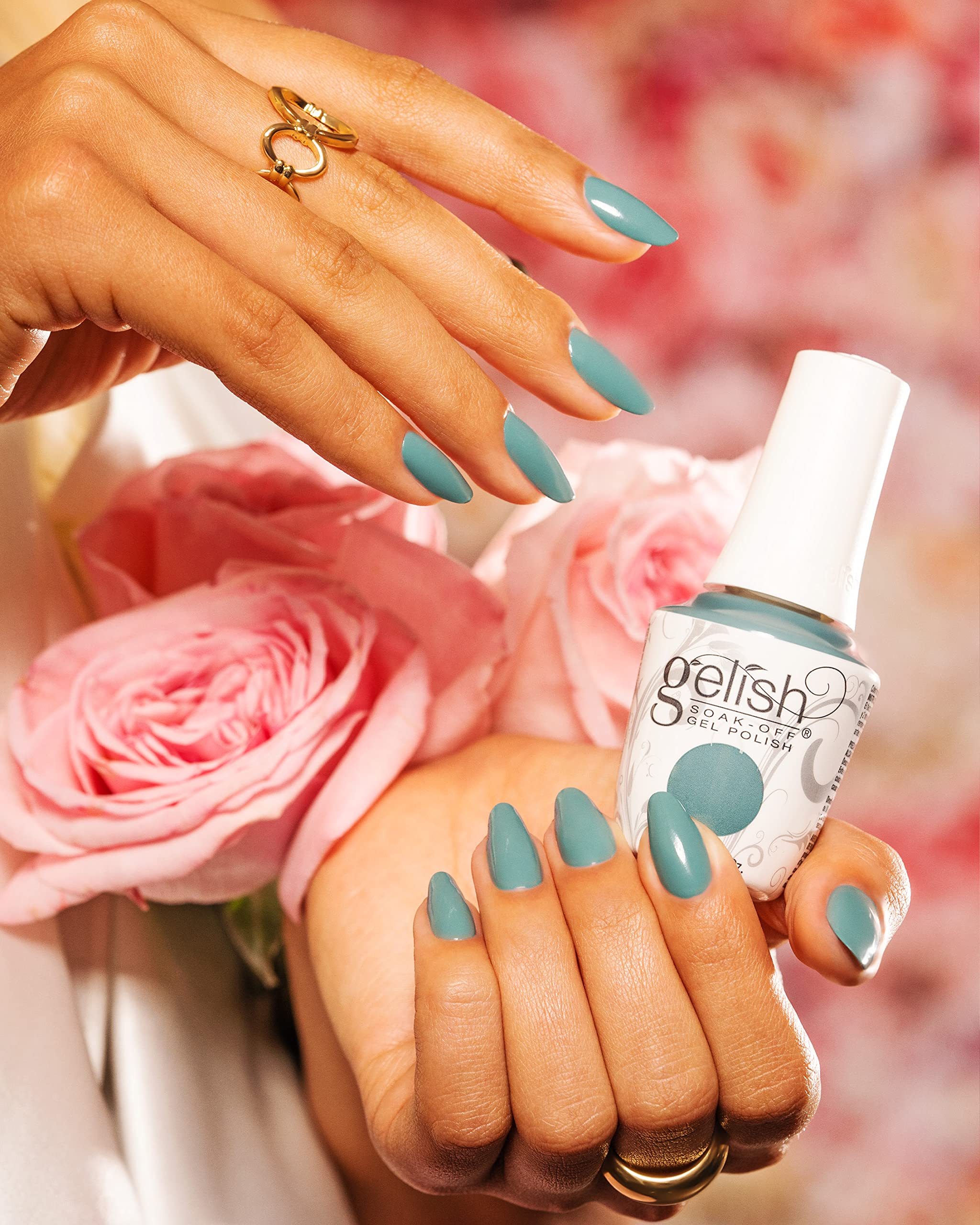 Gelish Spring Collection Full Bloom  Gel Nail Polish, Spring Nail Color (Bloom Service, 15mL)