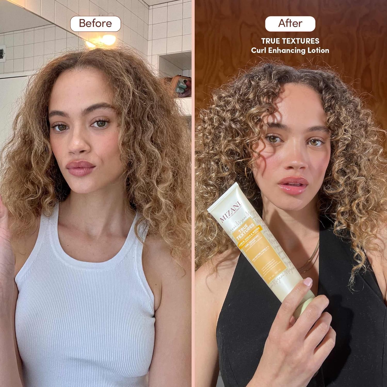 Mizani True Textures Curl Defining Cream  Curl Enhancing Lotion  Moisturizes and Smooths Hair for Soft and Crunch Free Curls  Fo