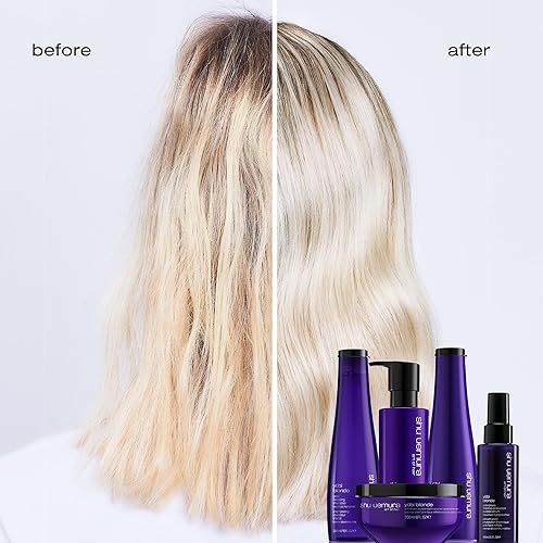 shu uemura Yubi Blonde Anti-Brass Purple Shampoo for Blonde Hair 10 oz 300 mL