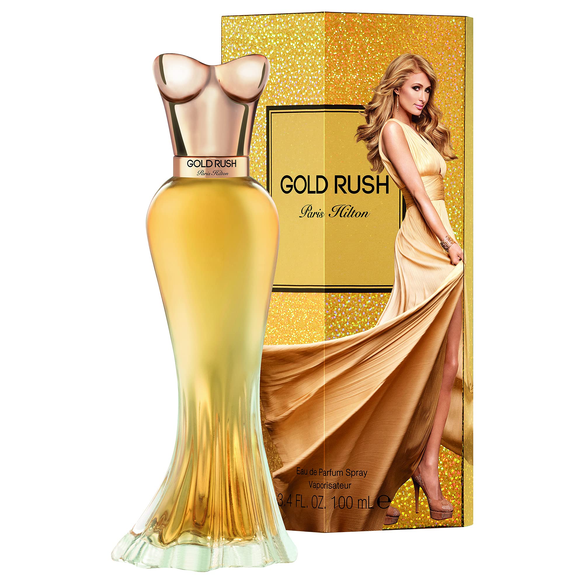 Gold Rush By Paris Hilton, 3.4 Oz Eau De Parfum Spray For Women