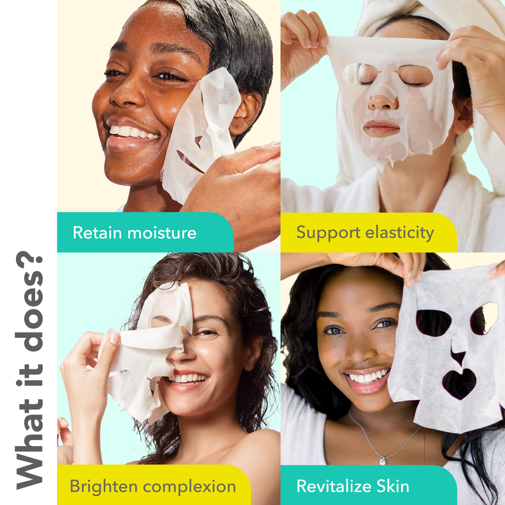 Patchology Hydrating Sheet Masks - Weekend Travel Skincare Essentials - Hyaluronic Acid Masks With Revitalizing Serum, Licorice