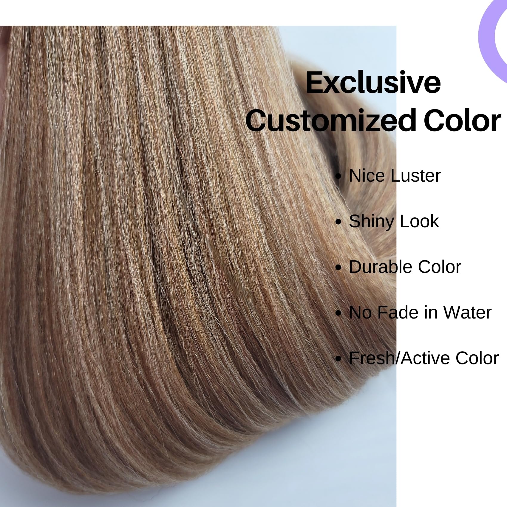 Brown Blonde Braiding Hair Pre Stretched Box Braids Hair Extension for Braiding 27/30/613 Mixed Braiding Hair for Knotless Box B