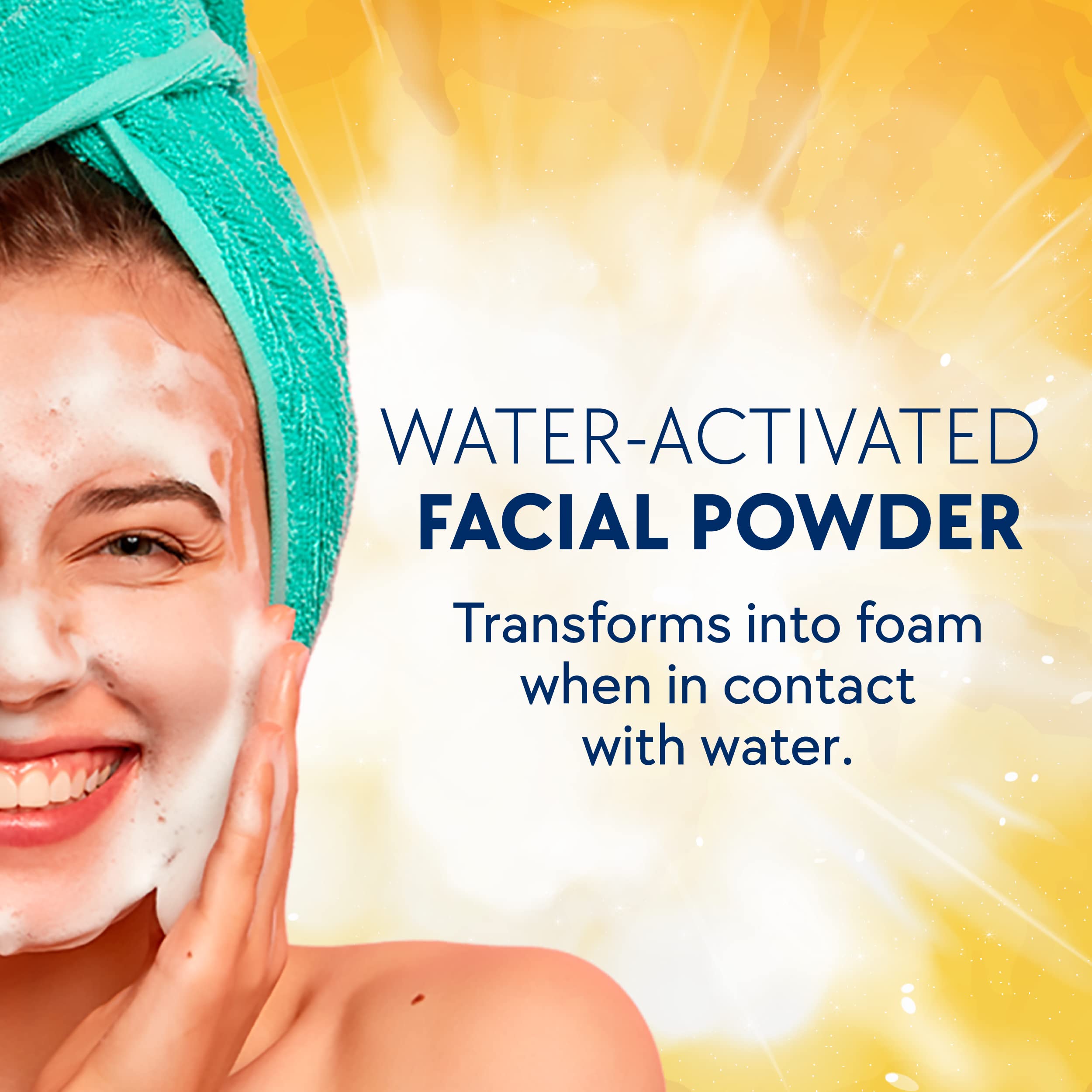Asepxia Facial Cleanser Powder, Non-Abrasive Exfoliating Face Wash With Natural Pineapple Enzyme, Gentle Water-Activated Foaming
