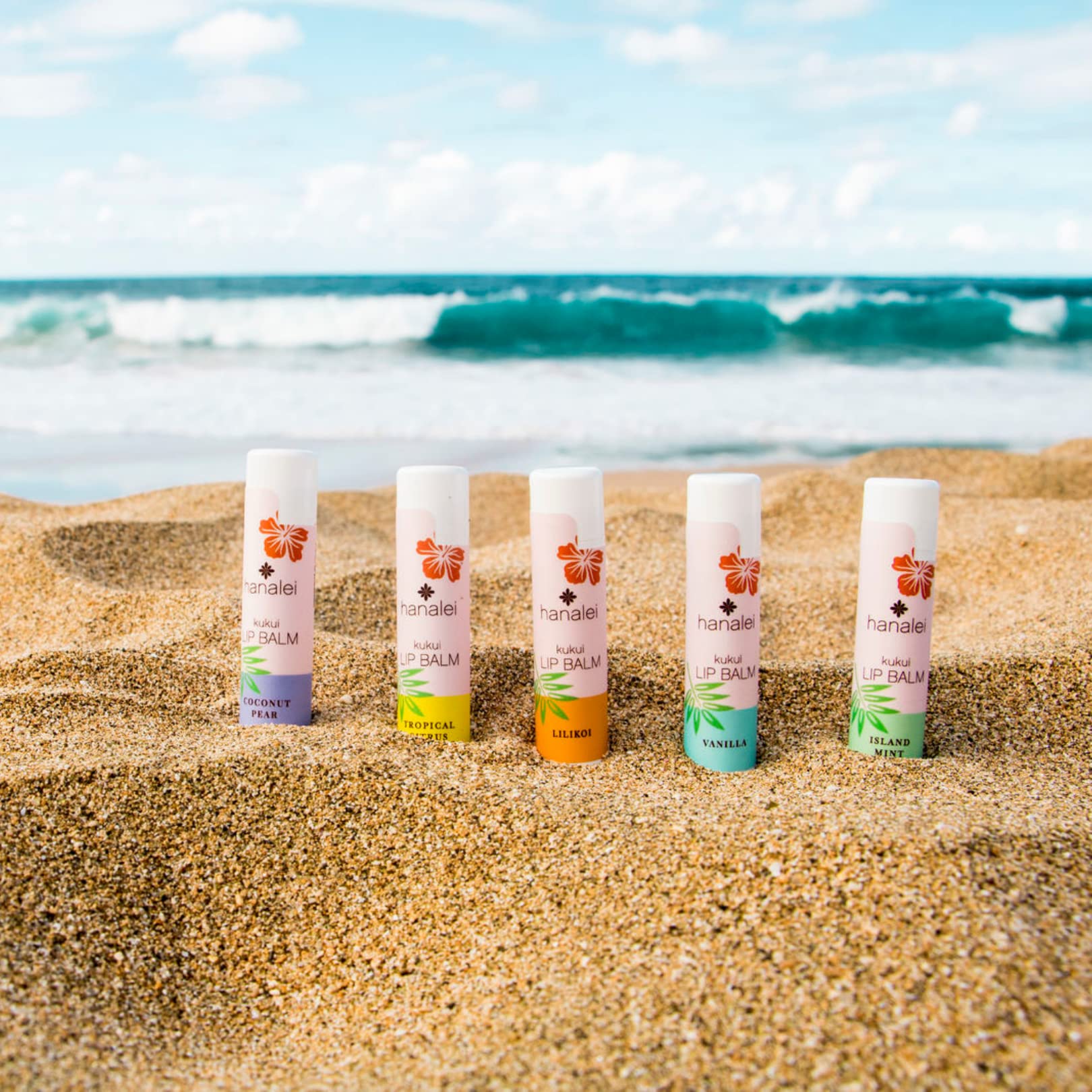 Hanalei Lip Balm And Moisturizer - Natural Kukui Oil And Beeswax Lip Moisturizer To Hydrate And Replenish Dry, Chapped Lips - Ma