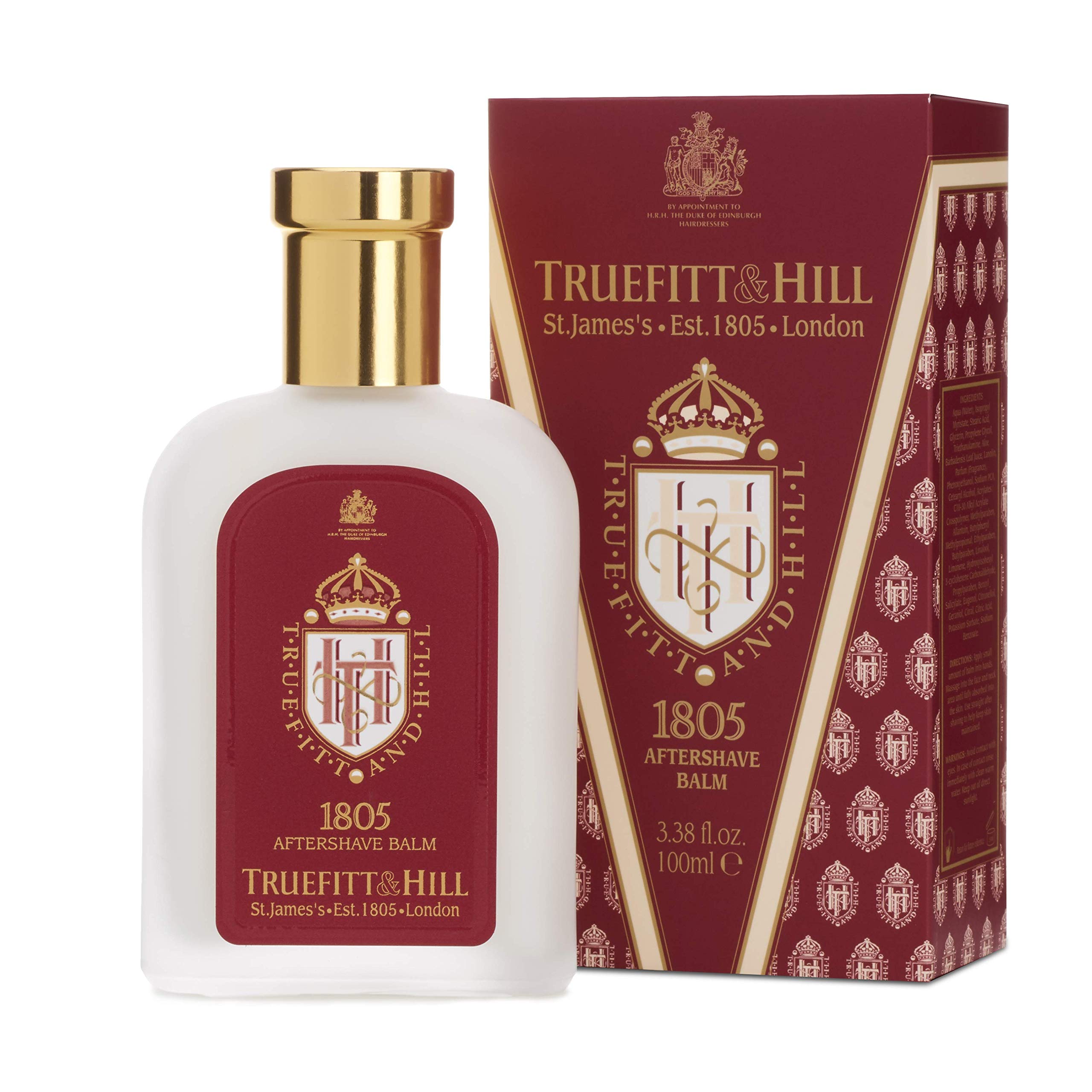 Truefitt & Hill Luxury Aftershave Balm - Apsley - Premium Soothing Moisturizer With Aloe Vera Extract - Ideal For Sensitive Skin
