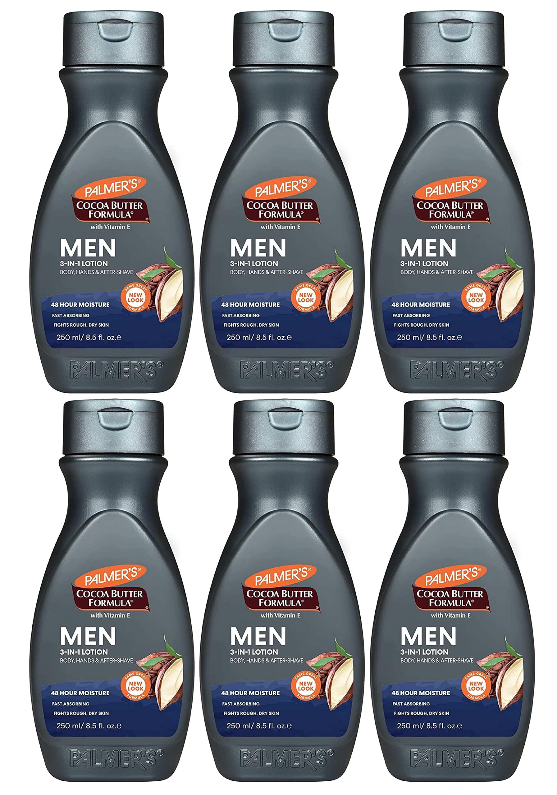 Palmers Cocoa Butter Men Lotion Body & Face 8.5 Ounce (251ml) (6 Pack)
