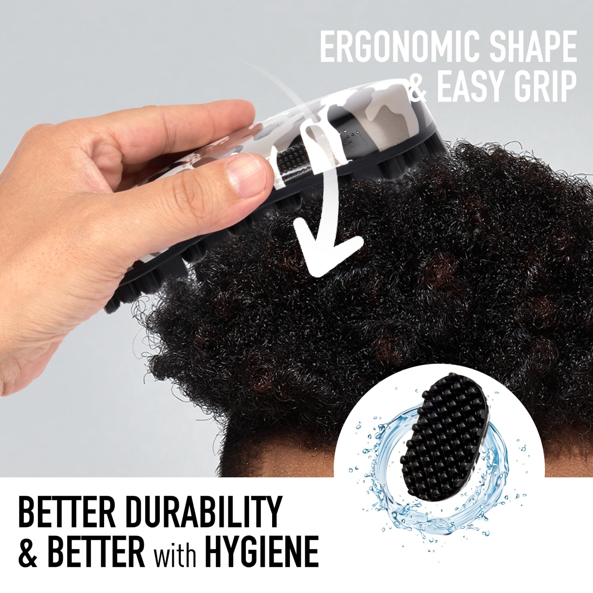 Red by Kiss Bow Wow X Twist King Luxury Twist Styler Washable and Durable Twist Brush for Afro Curl- Slim and Light (Camouflage)