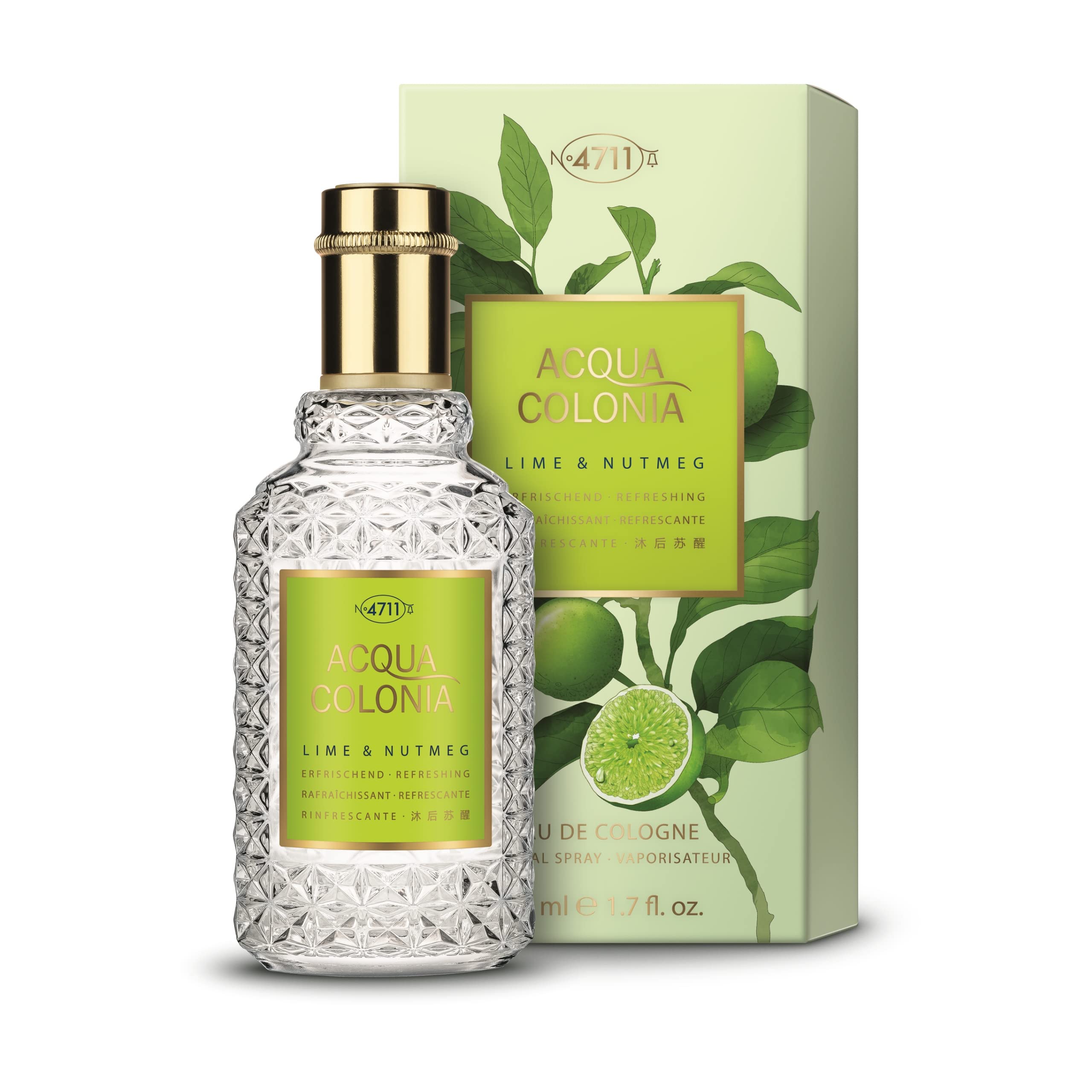 Murer & Wirtz 4711 Acqua Colonia Lime & Nutmeg Eau De Cologne 1.7Oz (50Ml) Spray