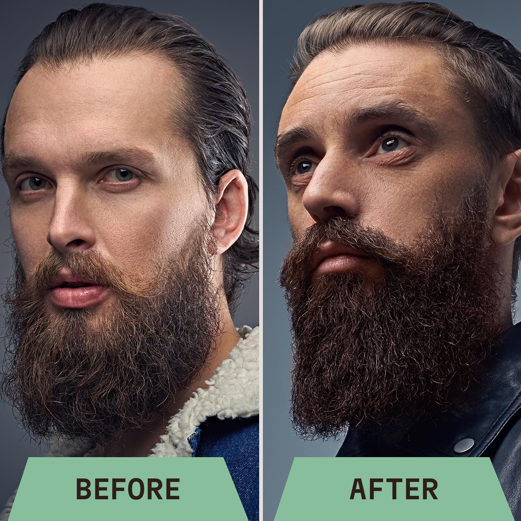 Striking Viking Beard Wash 17 Oz With Tea Tree & Biotin - Tea Tree Scented Beard Shampoo For Men Paraben & Sulfate Free - Deep C