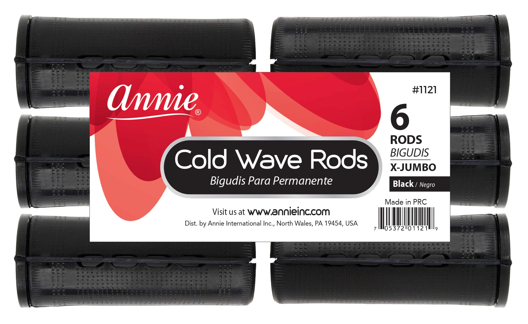 3 Packs of Annie Cold Wave Rods (Xtra Jumbo) #1121 6Pcs/Pack