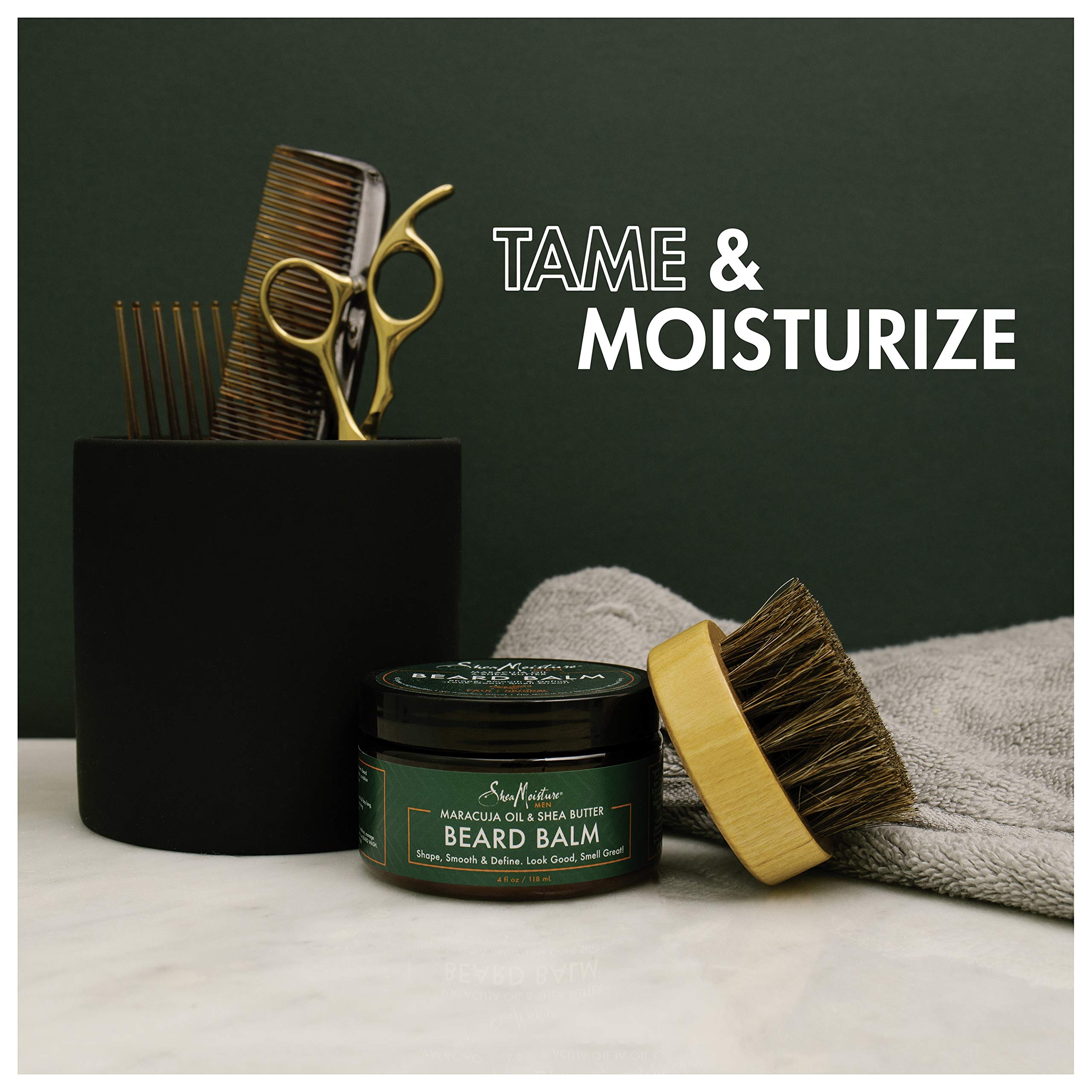 Sheamoisture Beard Balm For A Full Beard Maracuja Oil And Shea Butter To Soften And Shine Beards 4 Oz