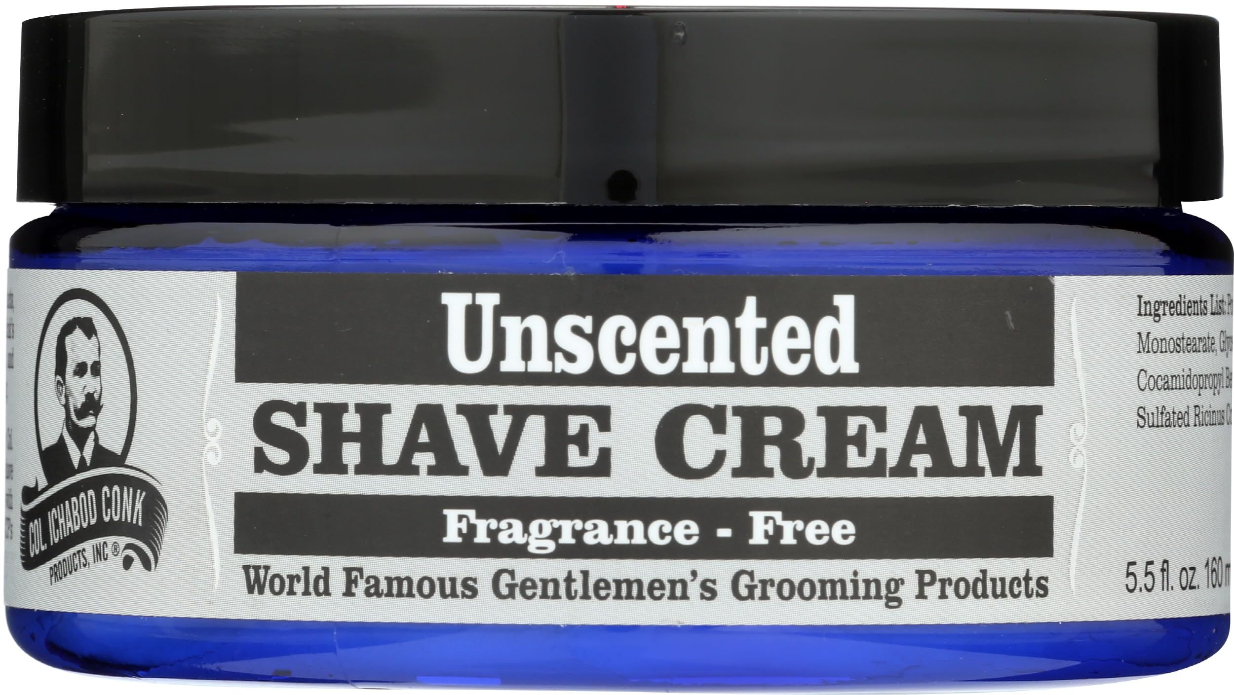 COLONEL CONK Shave Cream Unscented, 5.5 FZ