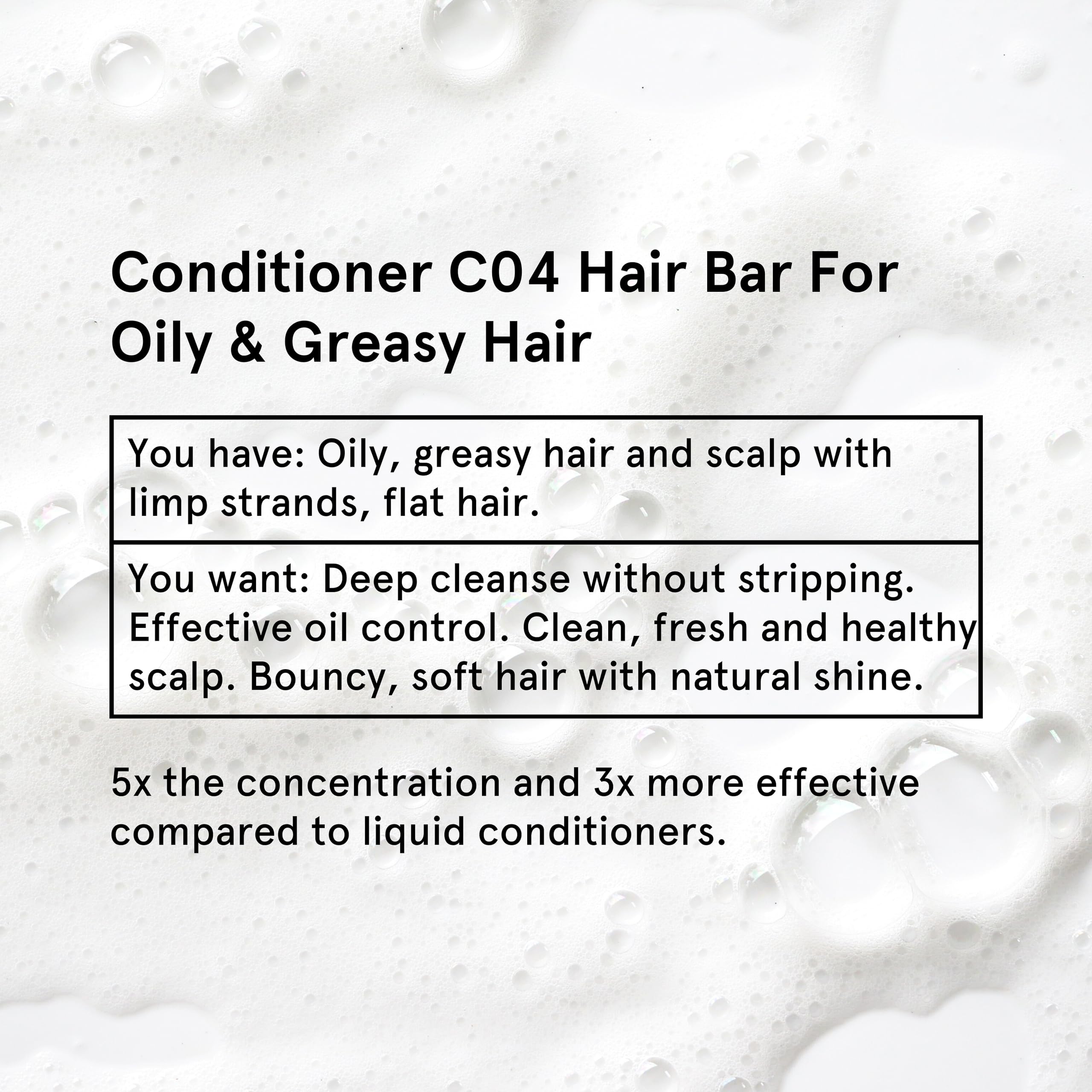 Leafinty Conditioner Bar for Oily Hair- Sulfate Free, Natural, Sustainable, Zero Waste,100g (Pack of 1, up to 75 uses)