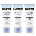 Neutrogena Ultra Sheer Dry-Touch Sunscreen Lotion, Broad Spectrum Spf 70 Uva/Uvb Protection, Lightweight Water Resistant, Non-Co