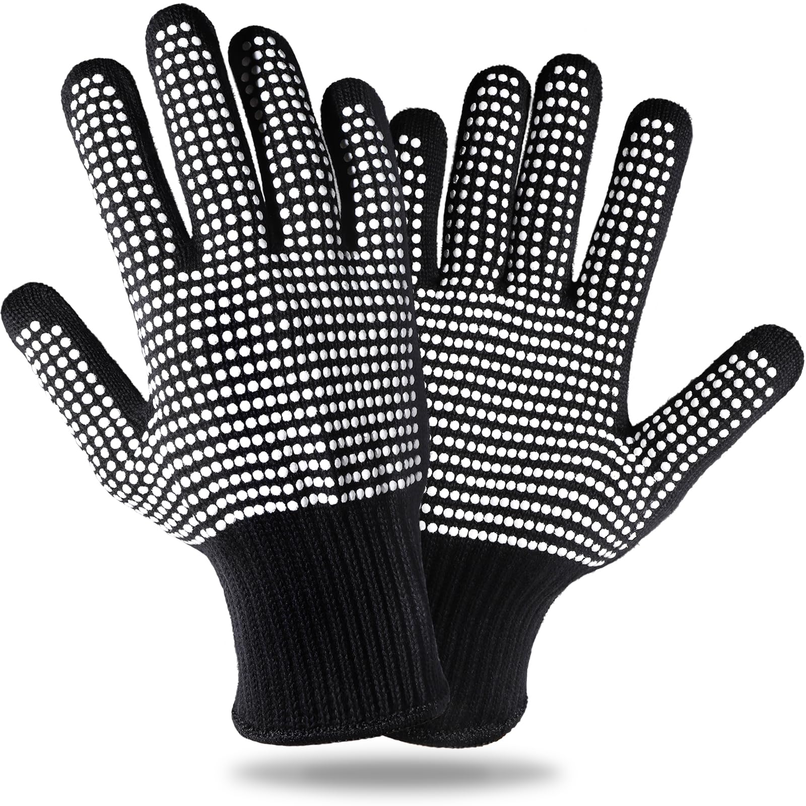Teenitor 2 Pcs Heat Resistant Gloves With Silicone Bumps, Heat Resistant Gloves For Sublimation, Heat Protection Gloves For Hair