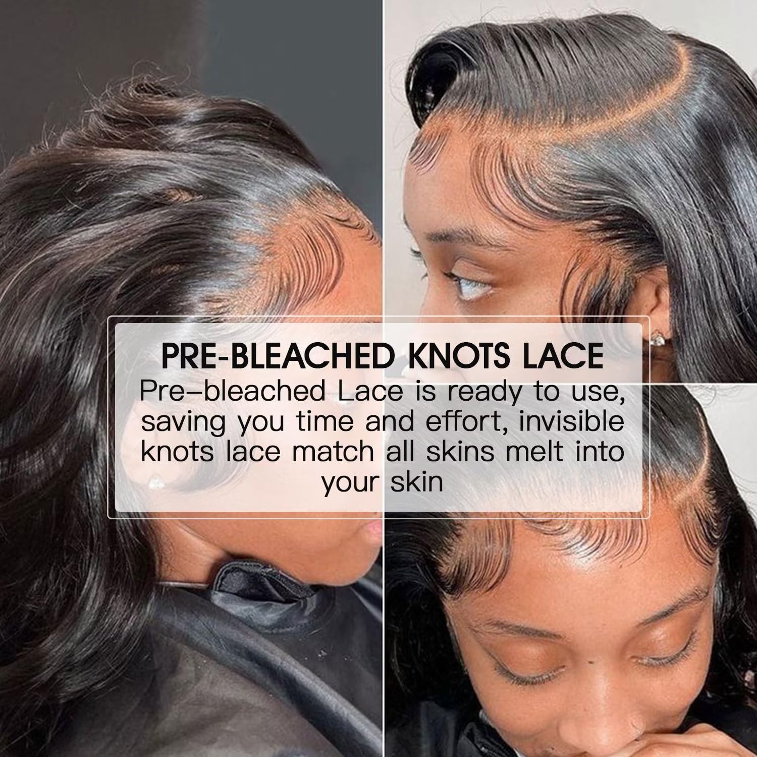 Lemoda 13X6 Full Lace Frontal Virgin Human Hair Wigs Pre-Bleached Knots Body Wave 12A 13X6 Hd Transparent Lace Front Wig Invisib