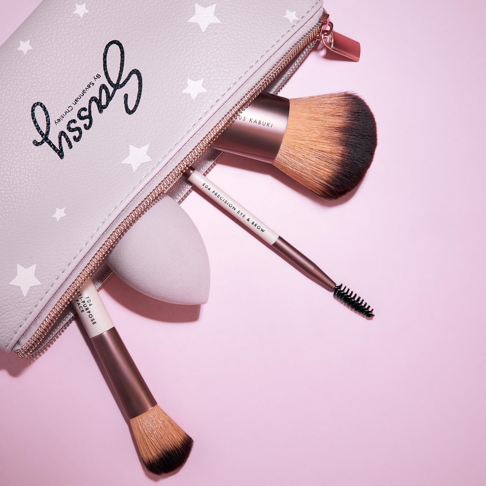 Sassy By Savannah Chrisley Sassy Brush Kit - Beauty Tool Kit For Women - All-In-One Beauty For Eyes And Face - Brush Kit Great F