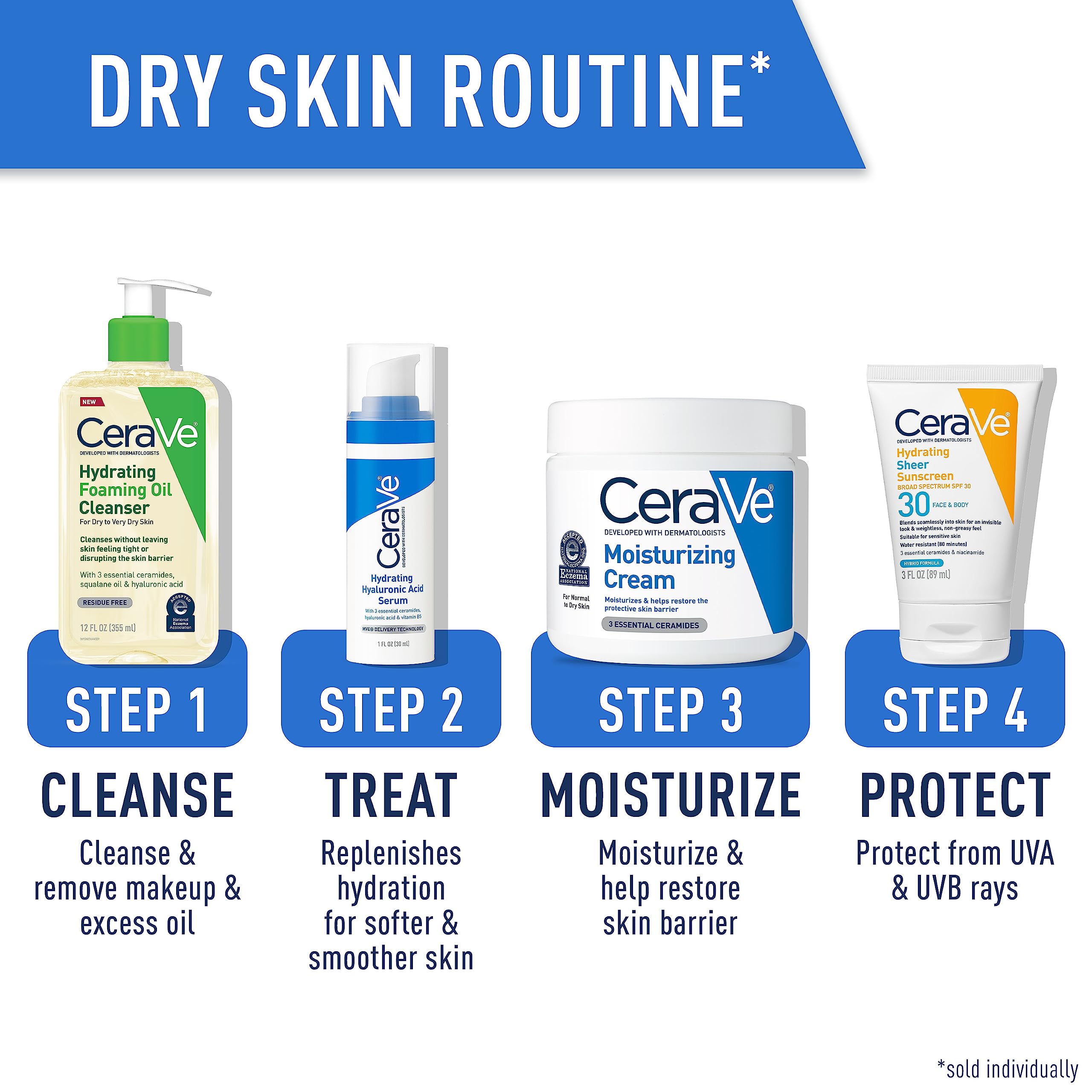 CeraVe Hydrating Foaming Oil Cleanser, Moisturizing for Face & Body, 19 Fl Oz, Squalane Oil, Hyaluronic Acid, Fragrance Free