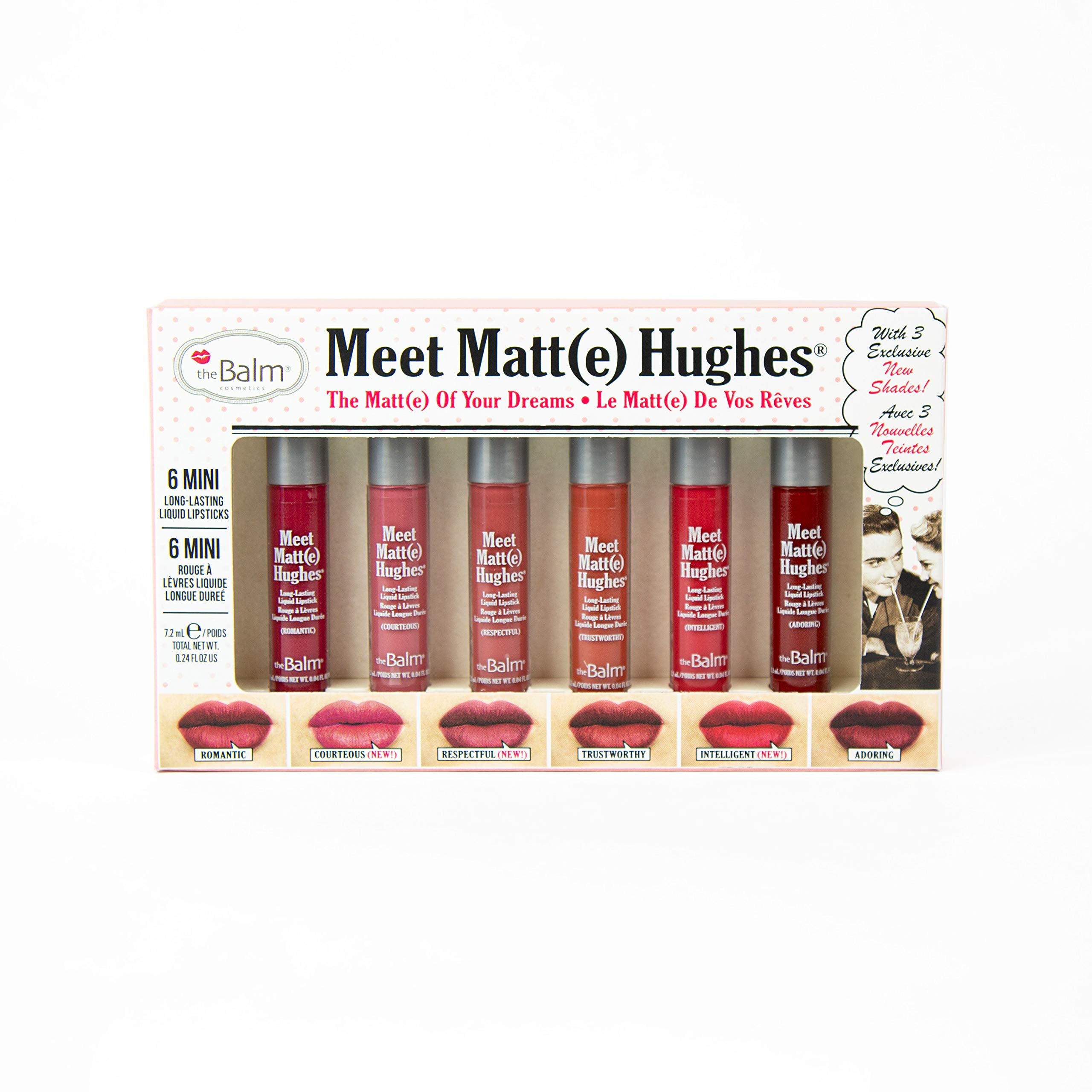 Thebalm. Meet Matt(E) Hughes Vol 12 Mini Long-Lasting Liquid Lipsticks, 6 Count