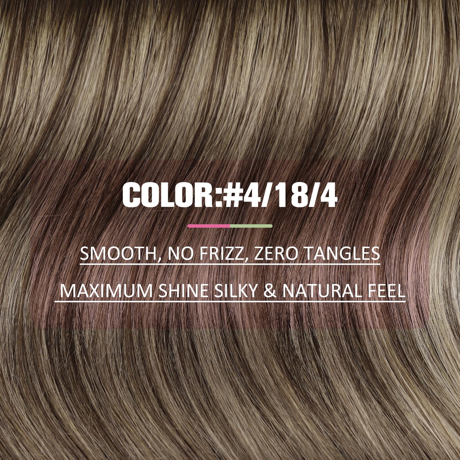 YoungSee Tape in Human Hair Extensions Balayage Ombre Dark Brown to Ash Blonde 14 Inch 20pcs 50g Remy Reusable Tape-in Extension