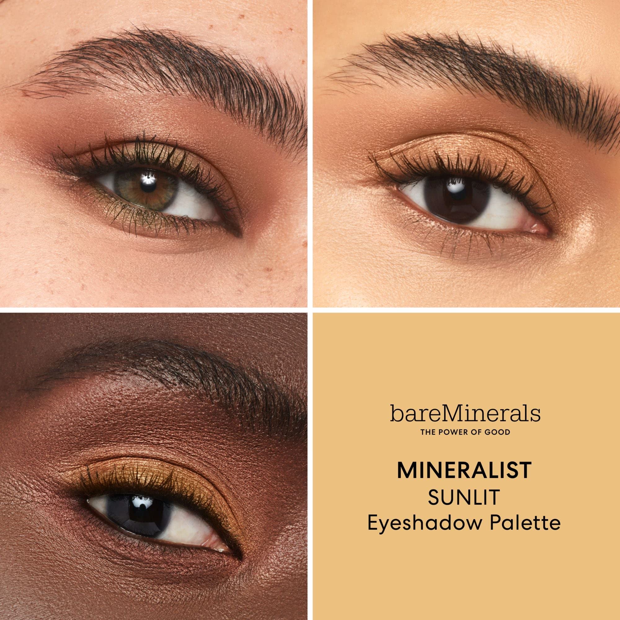 Bareminerals Mineralist Eyeshadow Palette, Six Richly Pigmented + Blendable Shades, Talc-Free Eye Shadow Palette Makeup, Vegan,