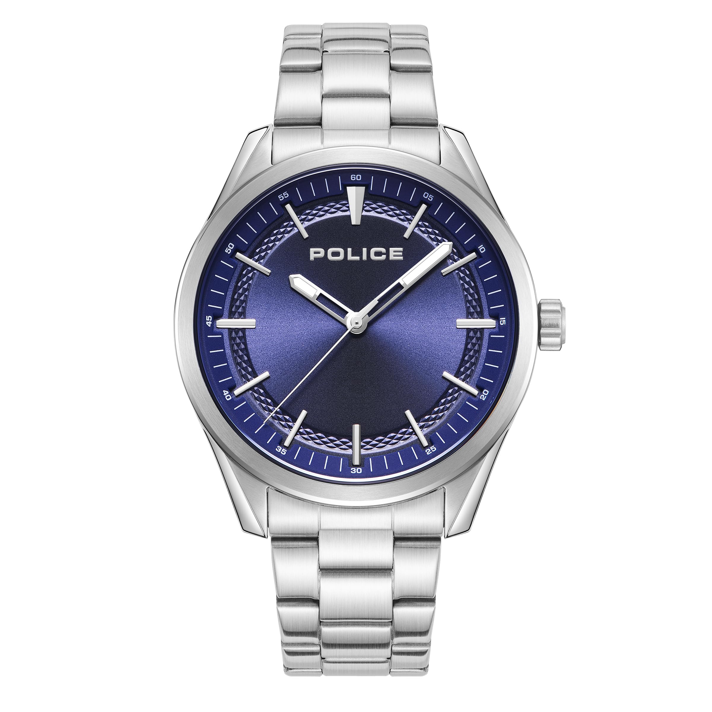 Police Quartz Multifunction Silver Dial Stainless Steel Strap Watch For MenPlpewjg0018203W