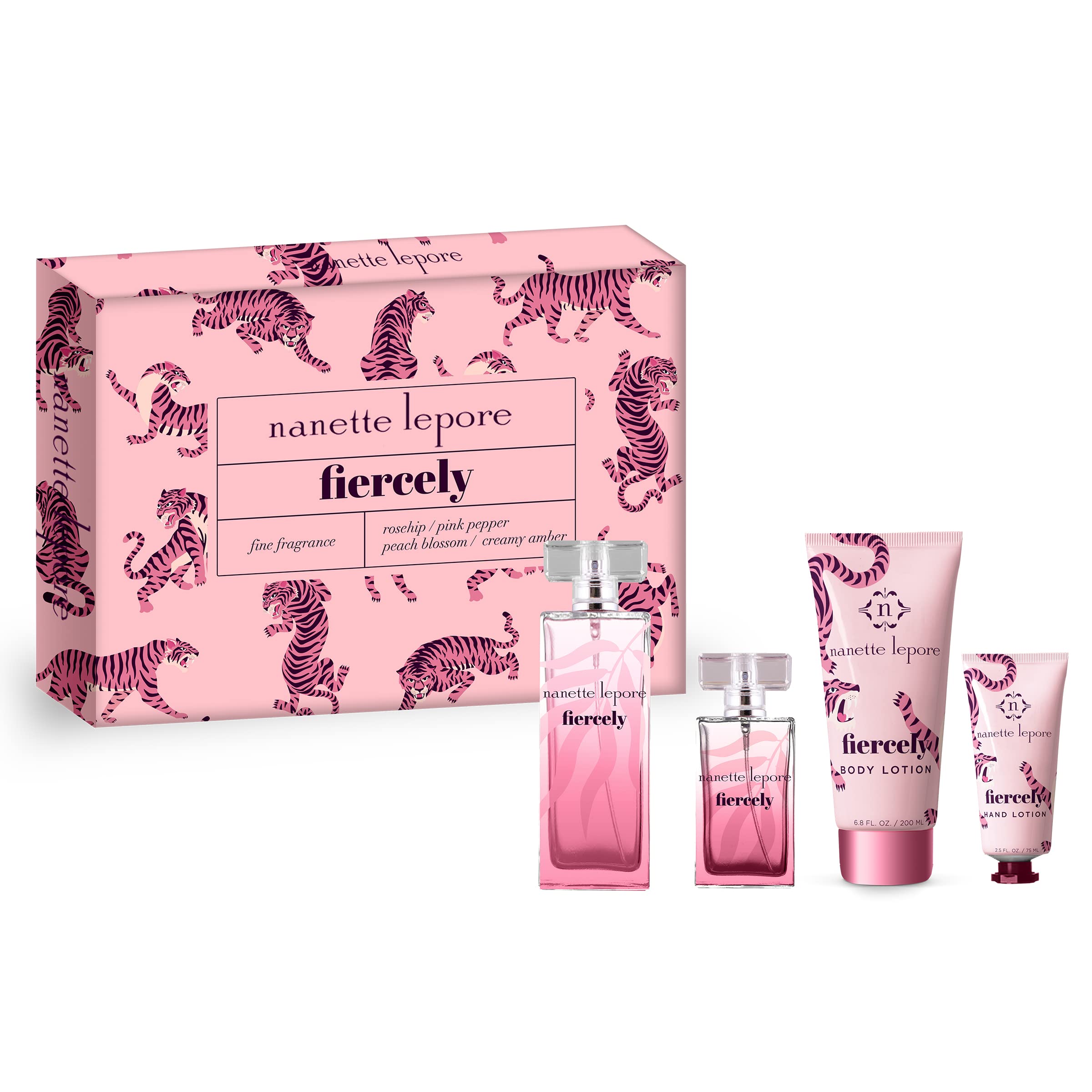 Fiercely By Nanette Lepore. 4 Piece Gift Set For Women