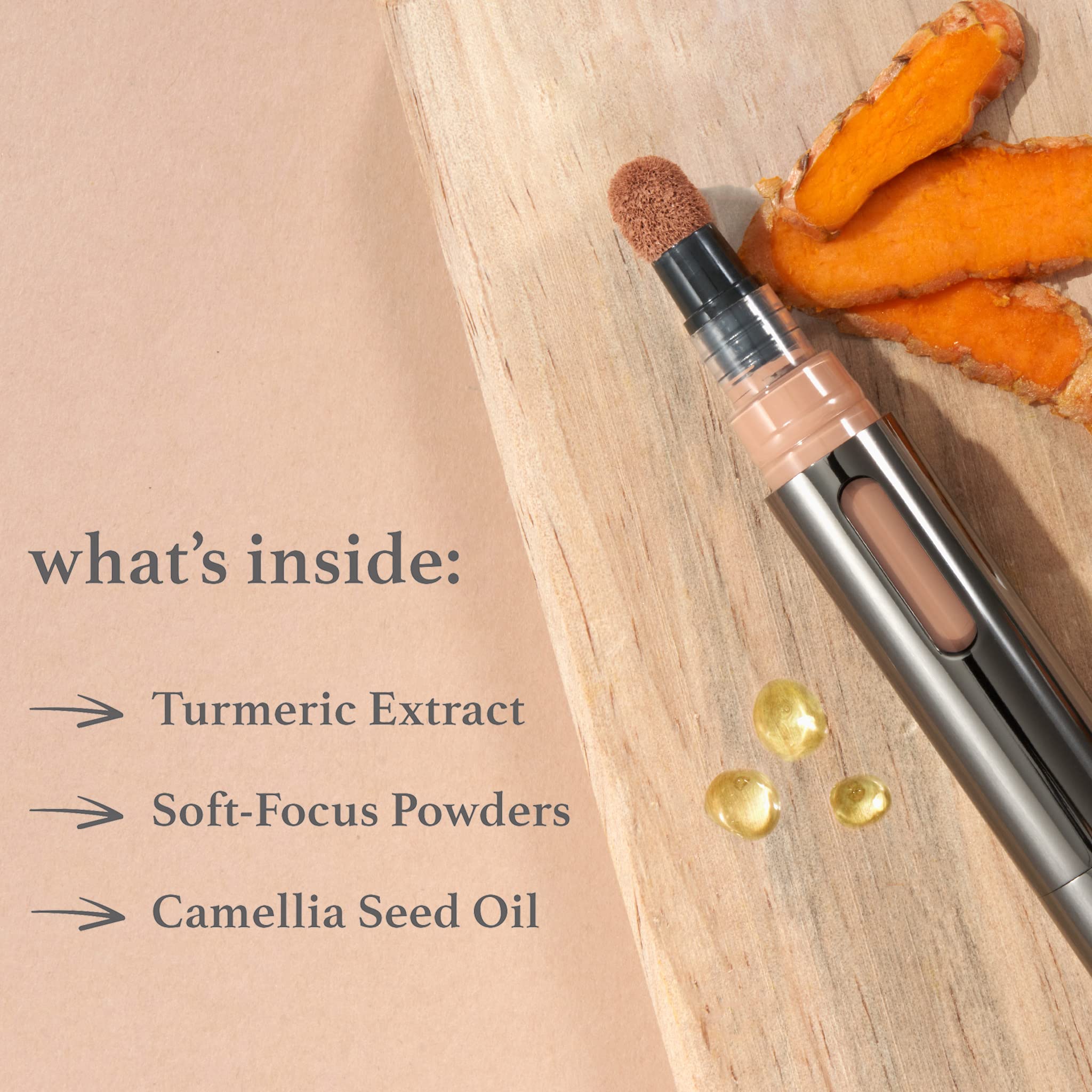 Julep Cushion Complexion Multitasking Skin Perfecter - 435 Fawn - Concealer, Foundation, Brightener, Contour Stick - Infused Wit