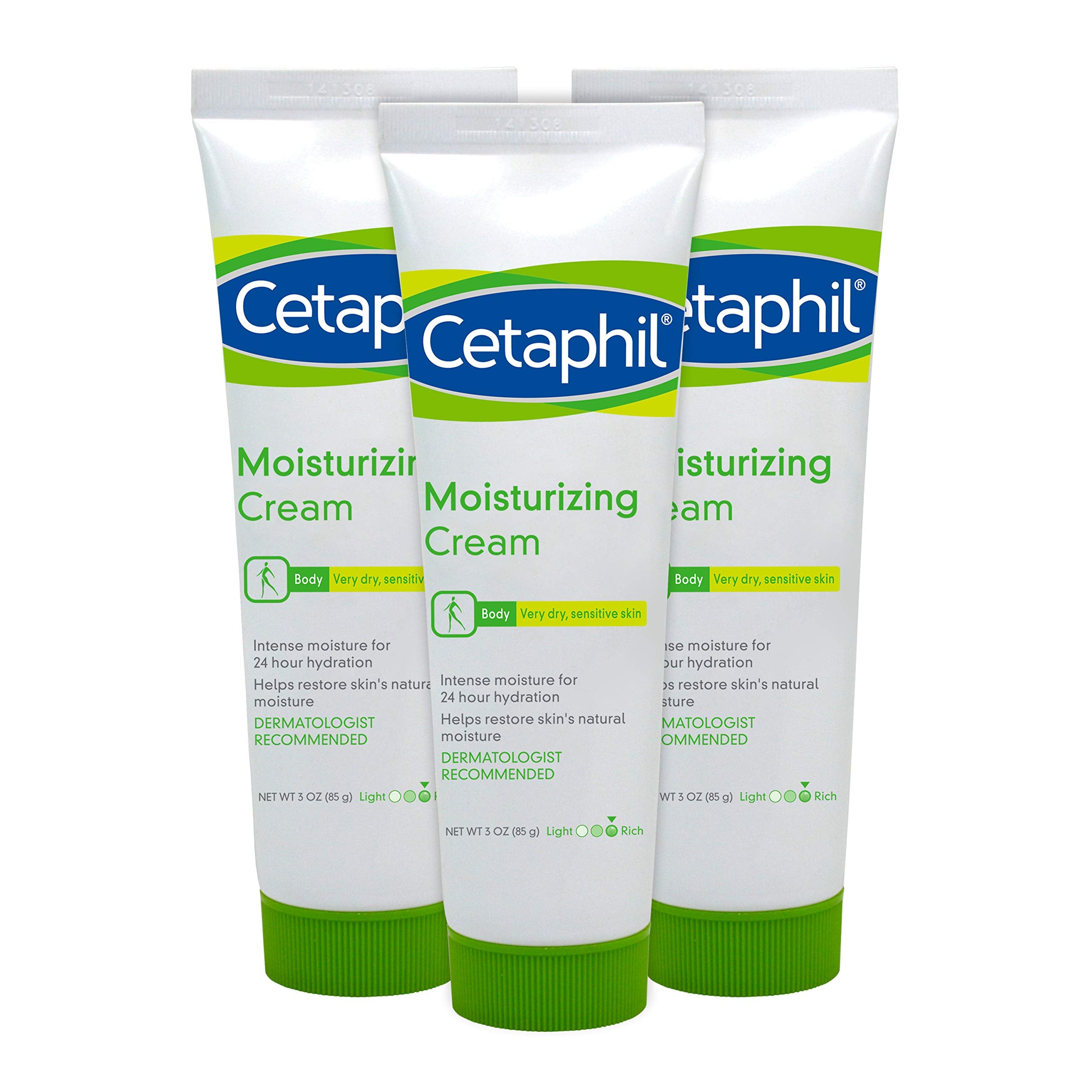 Cetaphil Moisturizing Cream, 3 Oz (Pack Of 3)